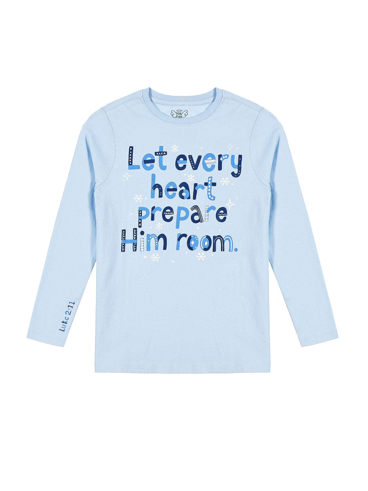 Kids Prepare Him Room T-shirt Cotton | Long Sleeve