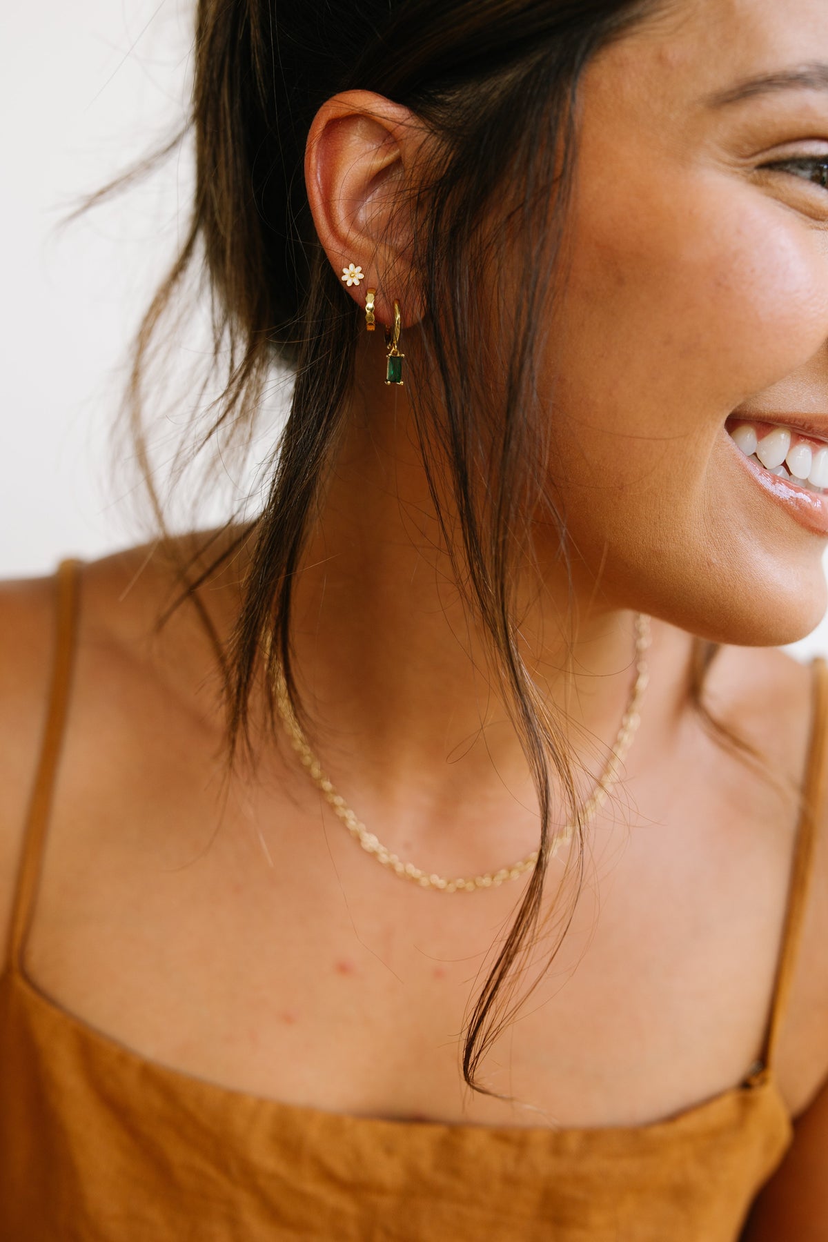 Wavy Gold Hoops