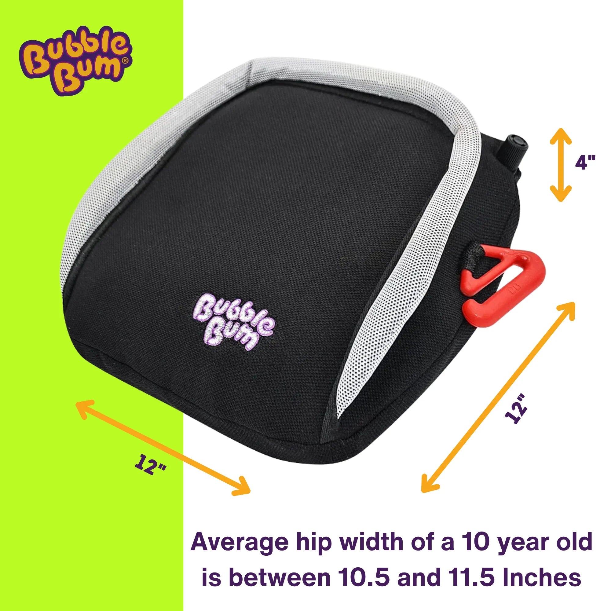 Bubblebum Inflatable Car Booster Seat - Travel Booster Seat - Black Style ✔️
