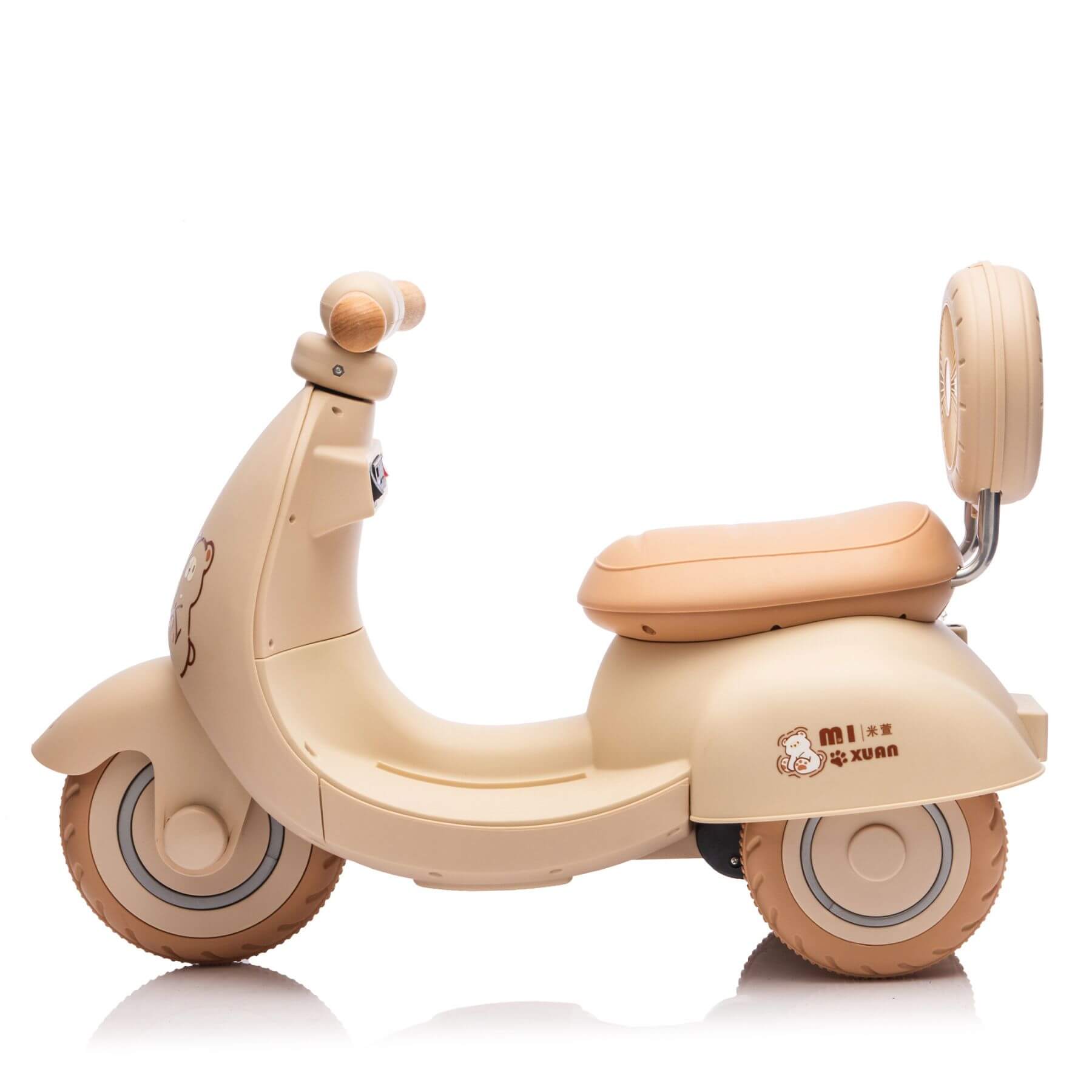 Toyrides Elite 12v Kids Ride On Electric Motorcycle, 1-3 Years, Beige (open Box)