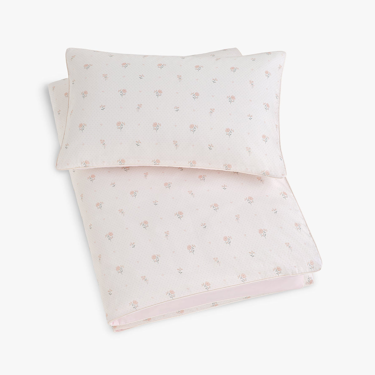 Ditsy Floral Toddler Duvet - Pink