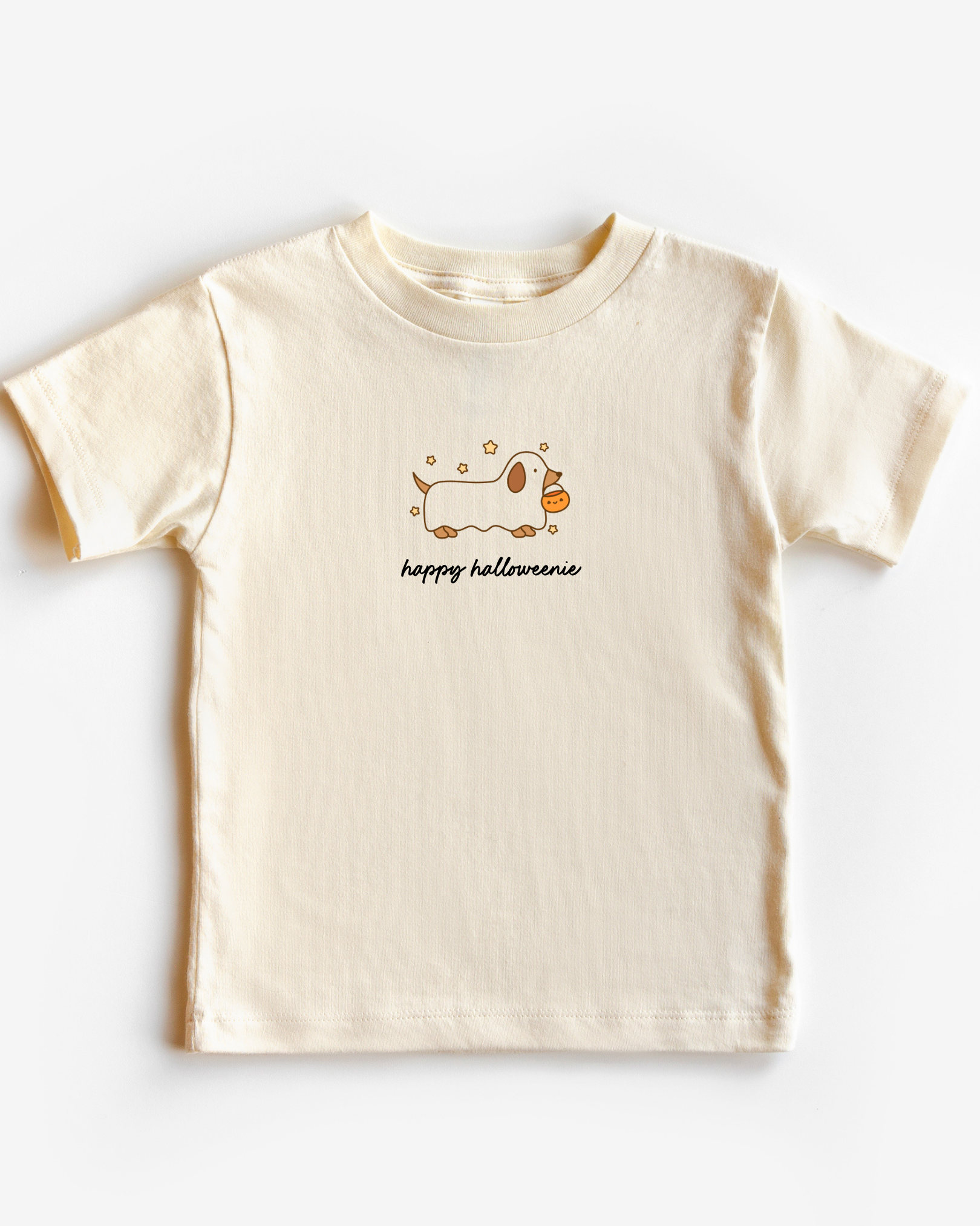 Happy Halloweenie Weenie Dog Kids Tee Or Sweatshirt