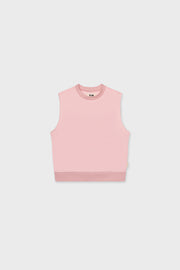 Cotton Sleeveless Sweatshirt