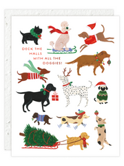 12 Dogs Of Christmas - Seeded Holiday Card