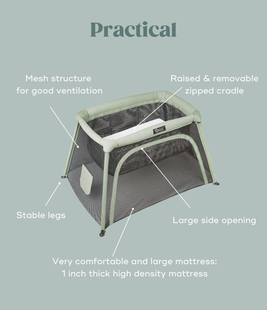 Travel Crib And Bed 3-in-1 Moov And Comfy