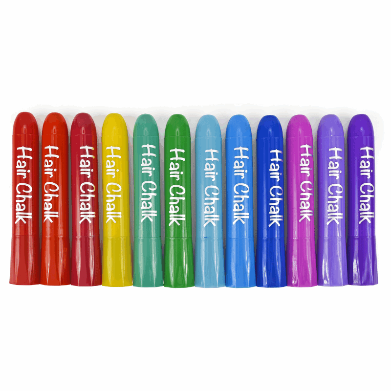 Hair Coloring Chalk, 12 Pack