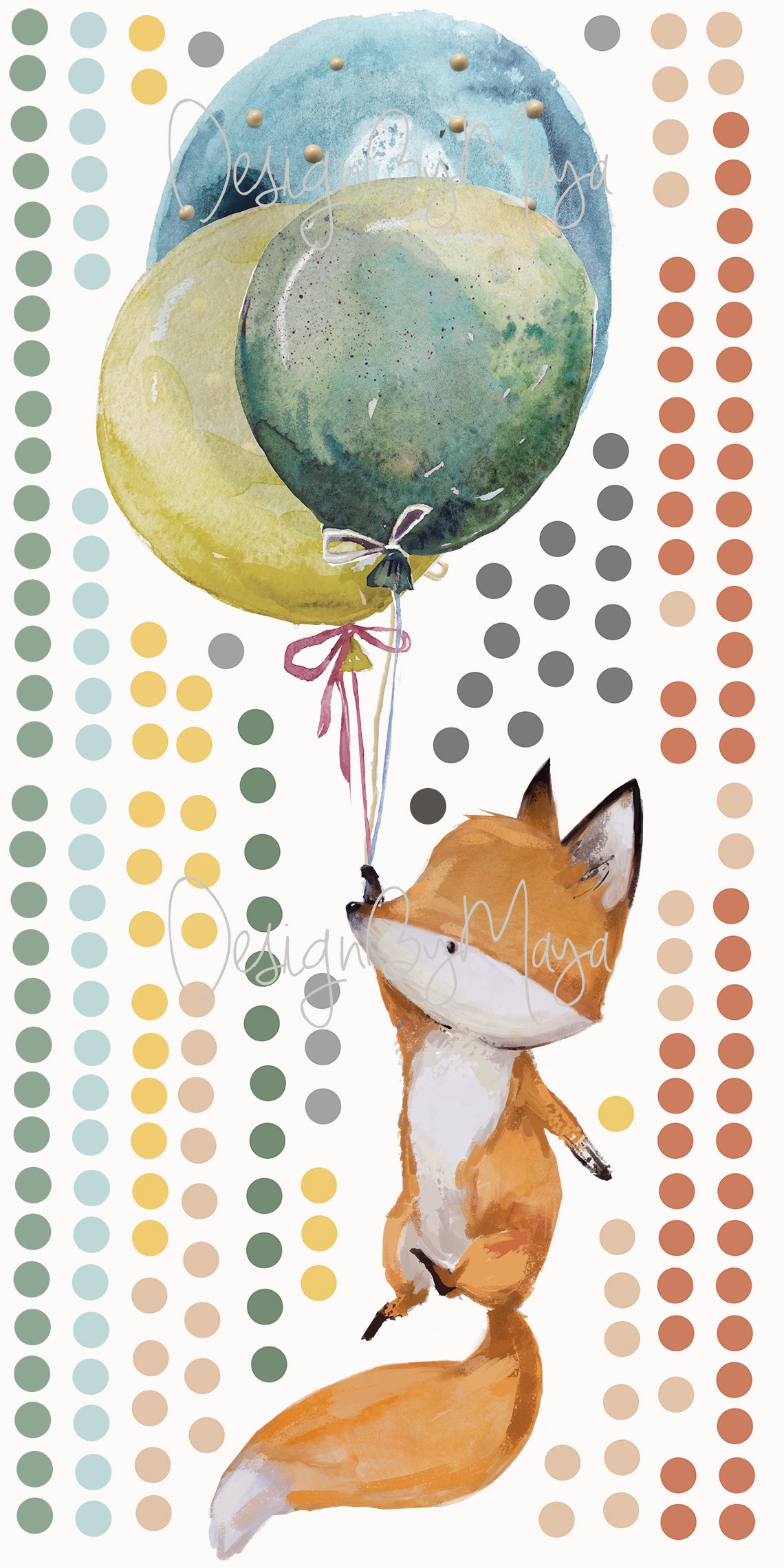 Hot Air Balloons And Planes Set - Fabric Nursery Wall Art Decals