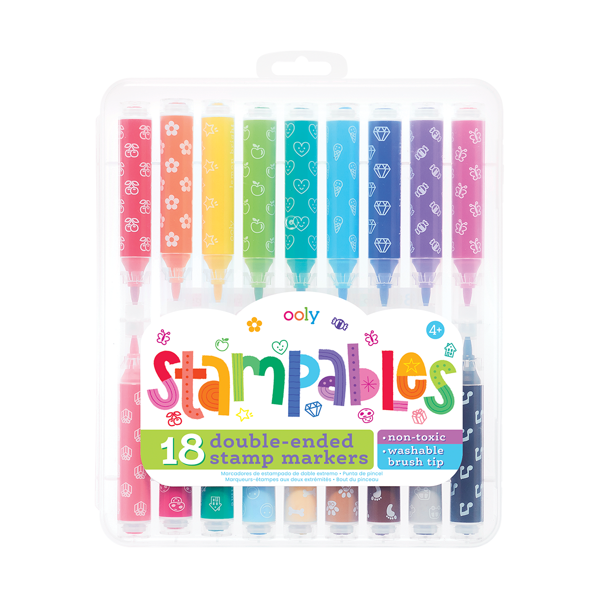 Stampables Double-Ended Stamp Markers - Set of 18 by OOLY
