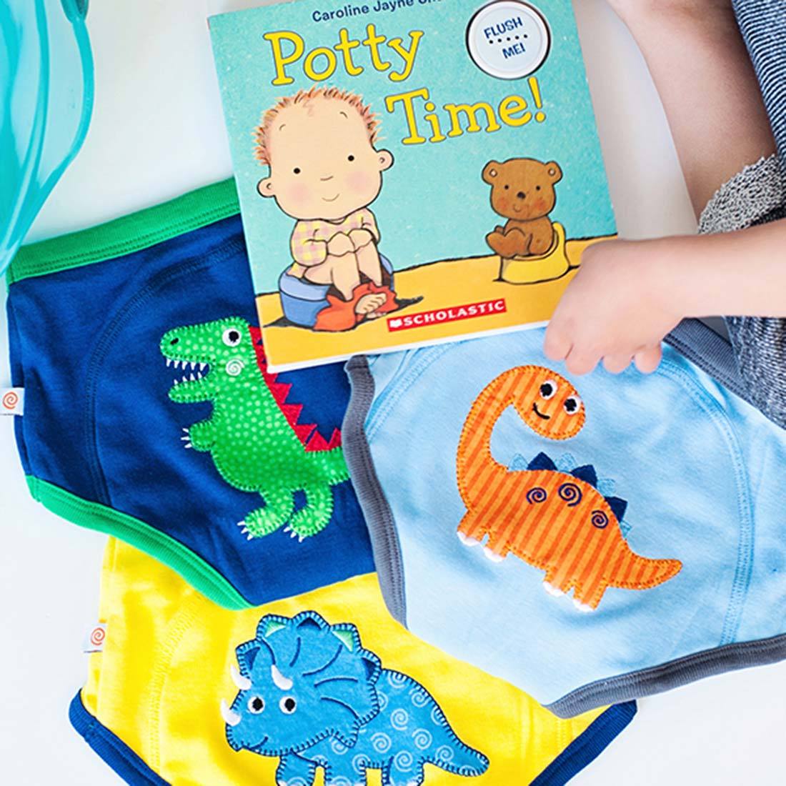 Toddler Organic Potty Training Pants (3-pk) - Jurassic Pals