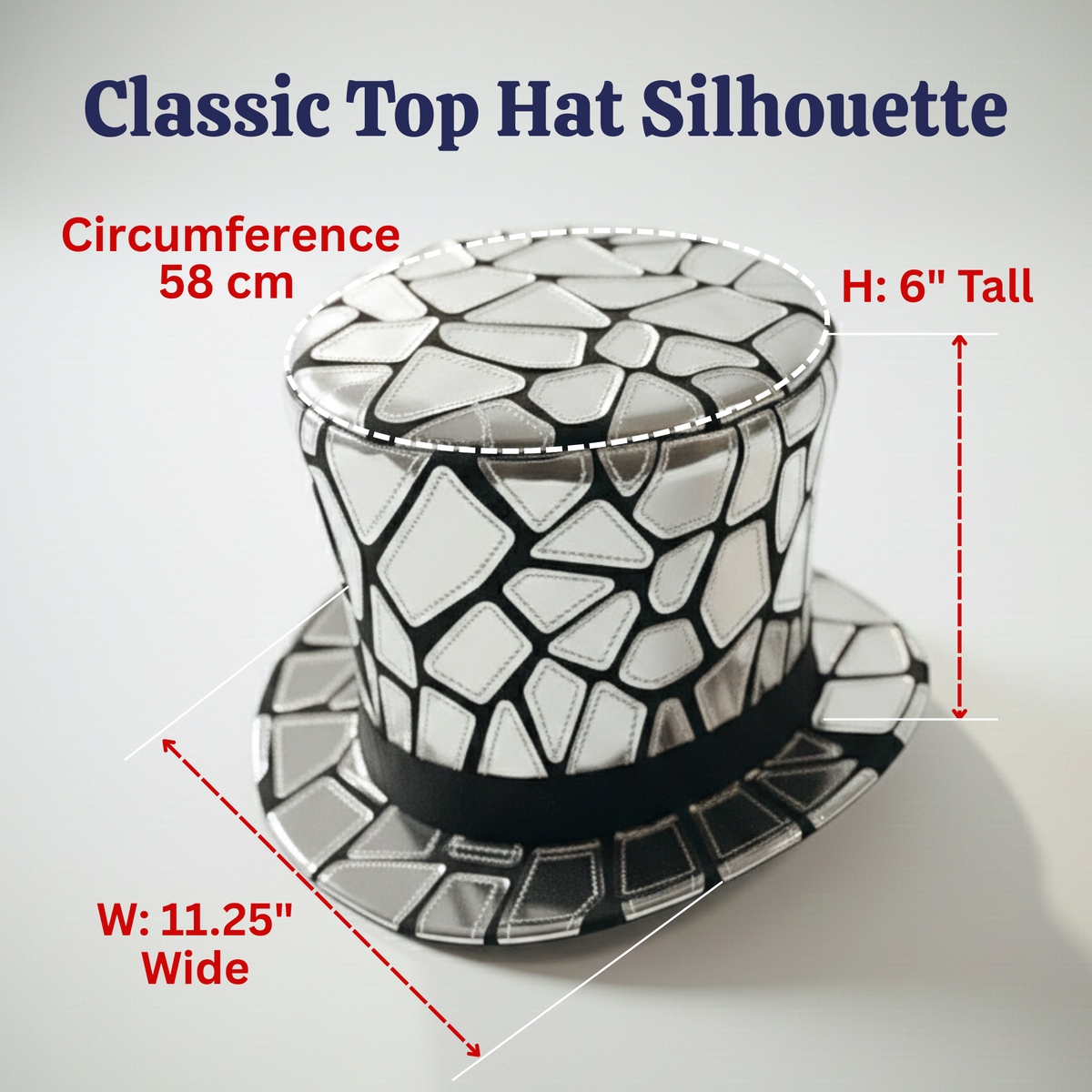 Mirror Mosaic Top Hat