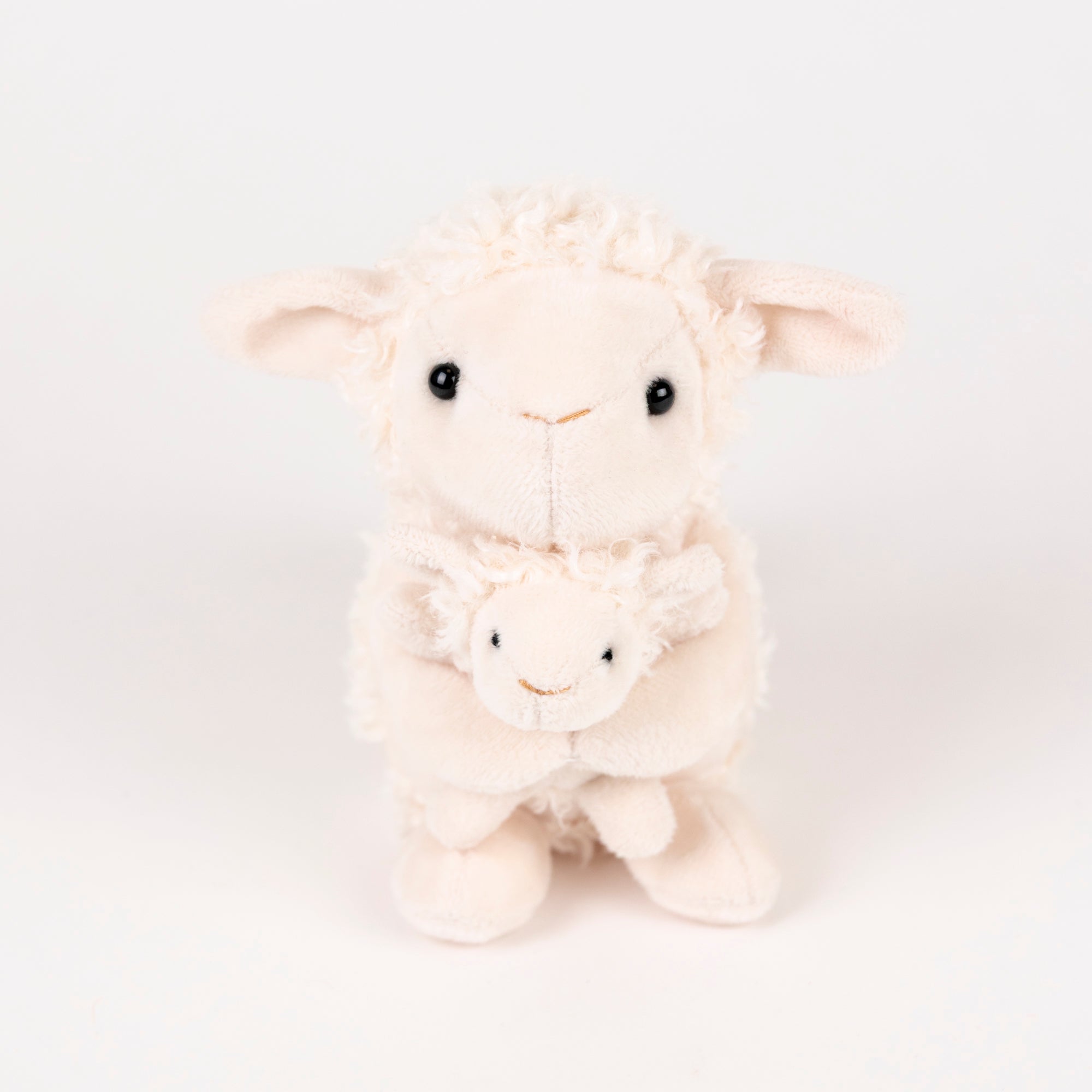 Plush Lamb with Baby