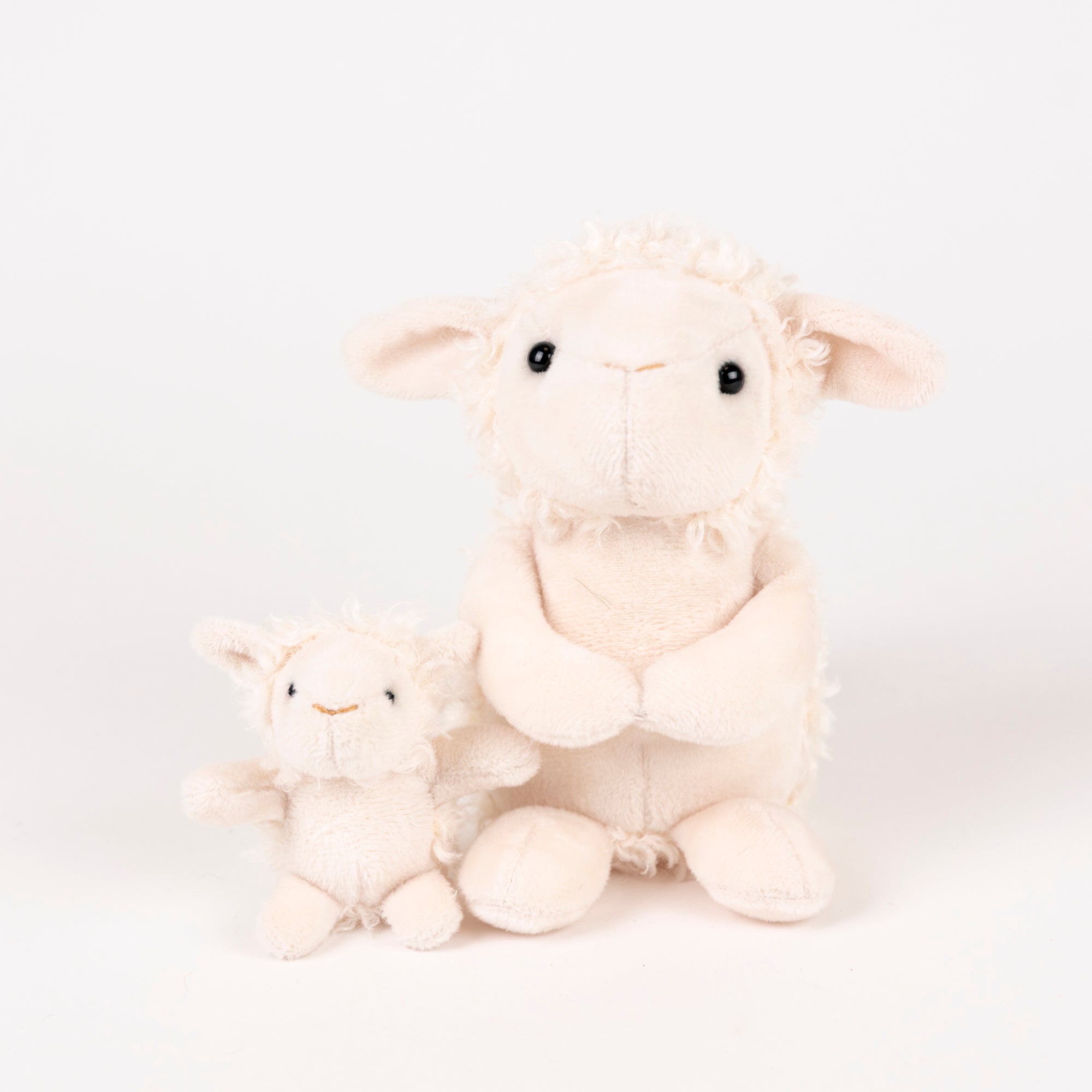 Plush Lamb with Baby