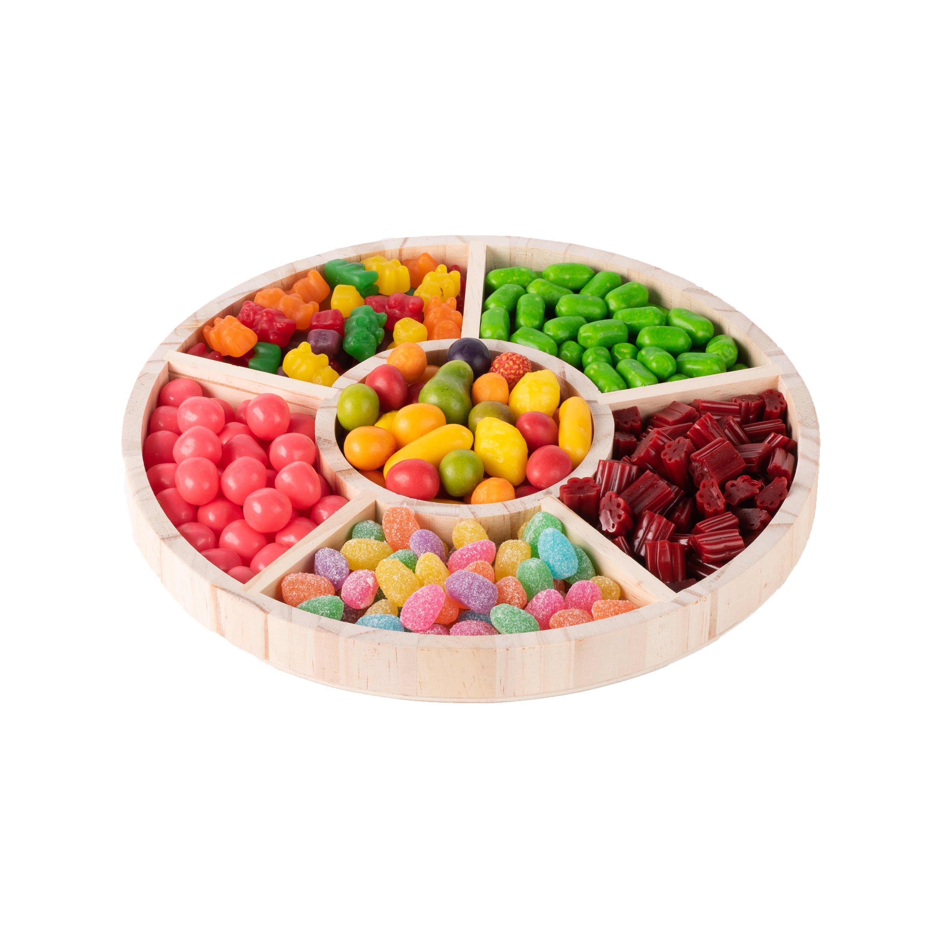 Round Shaped Wooden Tray 4 Pack 10"x1"