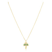 Alice Emerald Mushroom Pendant Necklace