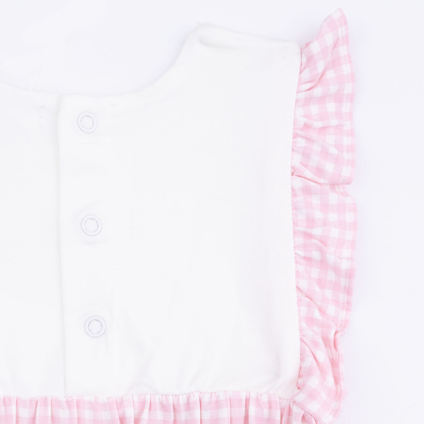 Bubbly Whale With Bow  Pink - Ruffle Playsuit