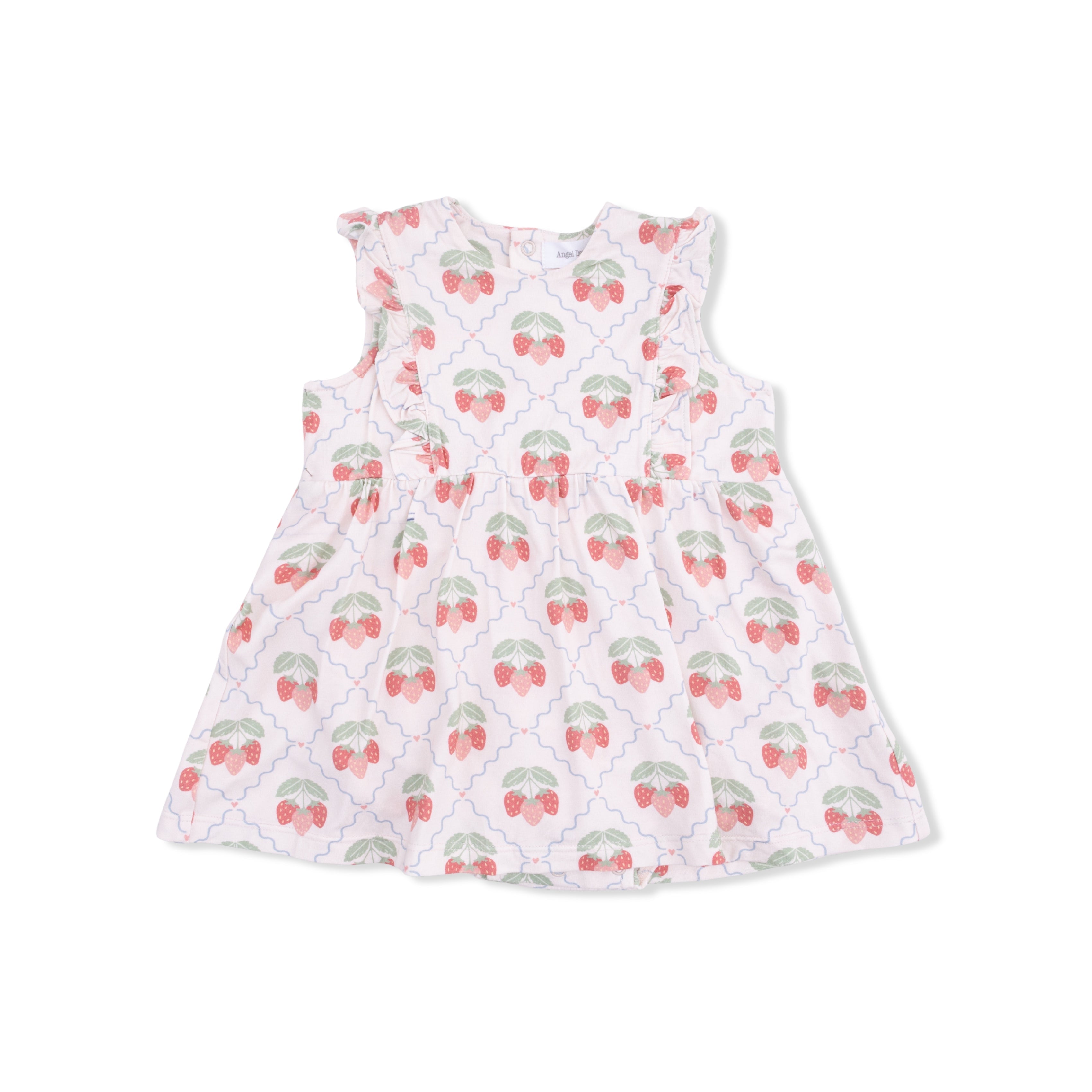 Sweet Strawberries - Ruffle Bodysuit Dress