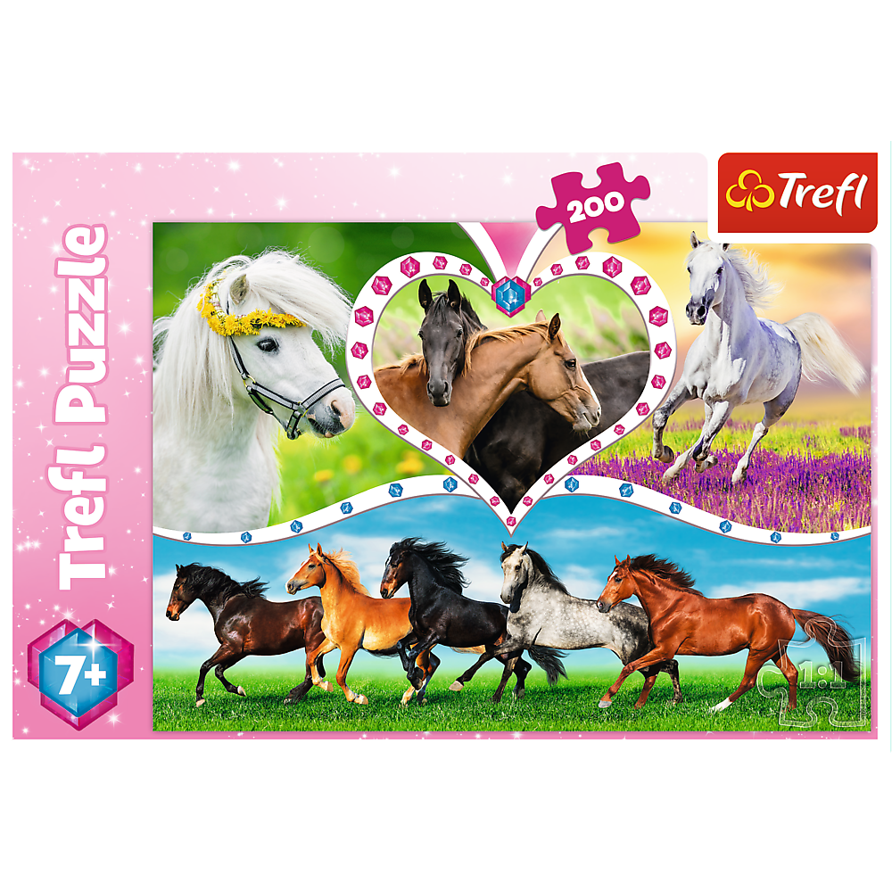 Kids 200pc Beautiful Horses Puzzle