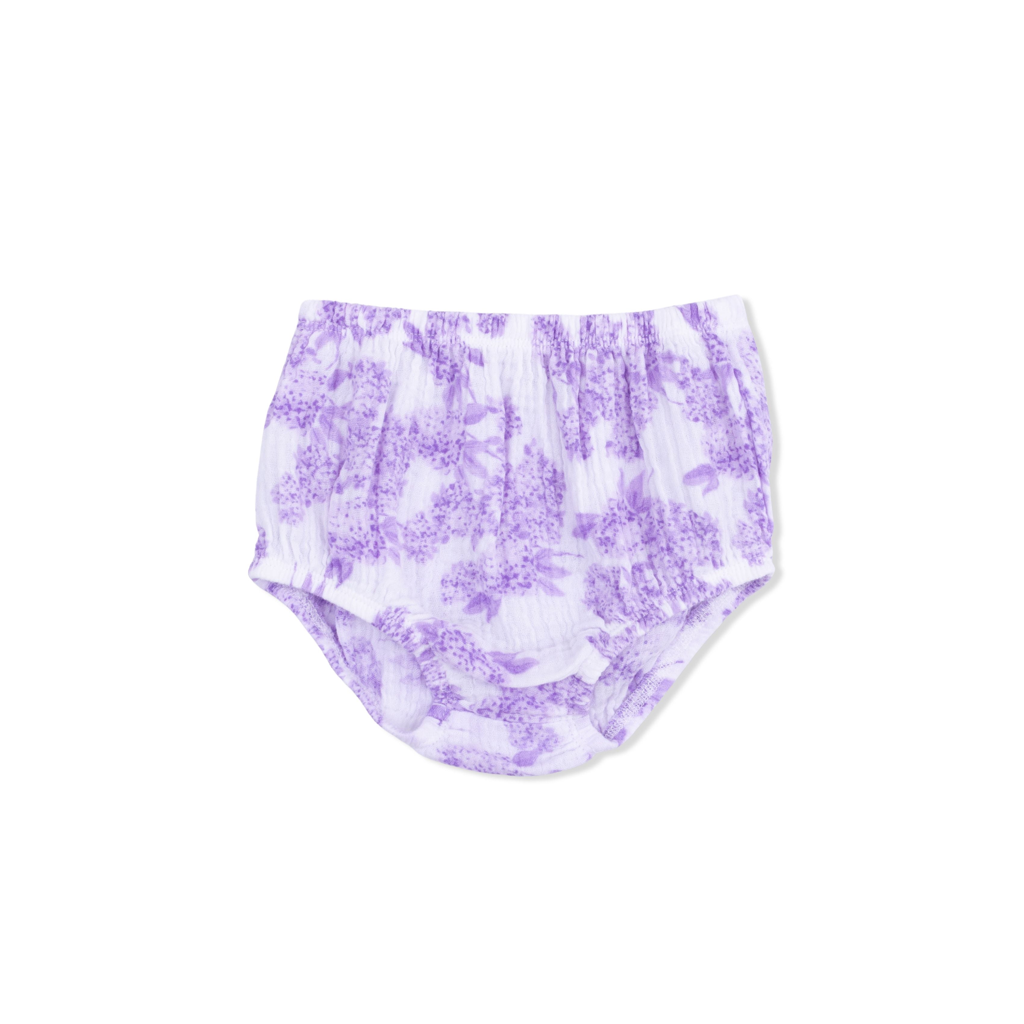 Lilac Floral  - Smocked Sundress With Bloomer