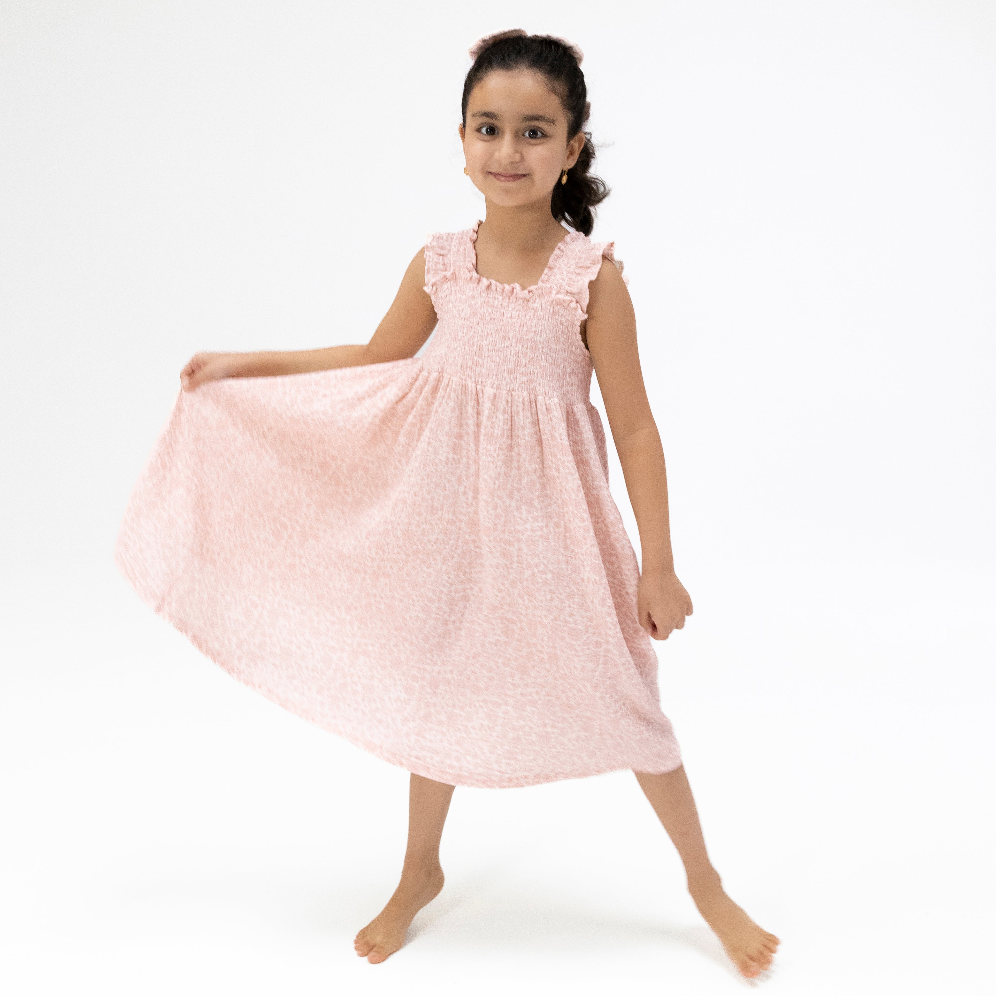 Harper Floral - Smocked Sundress With Bloomer