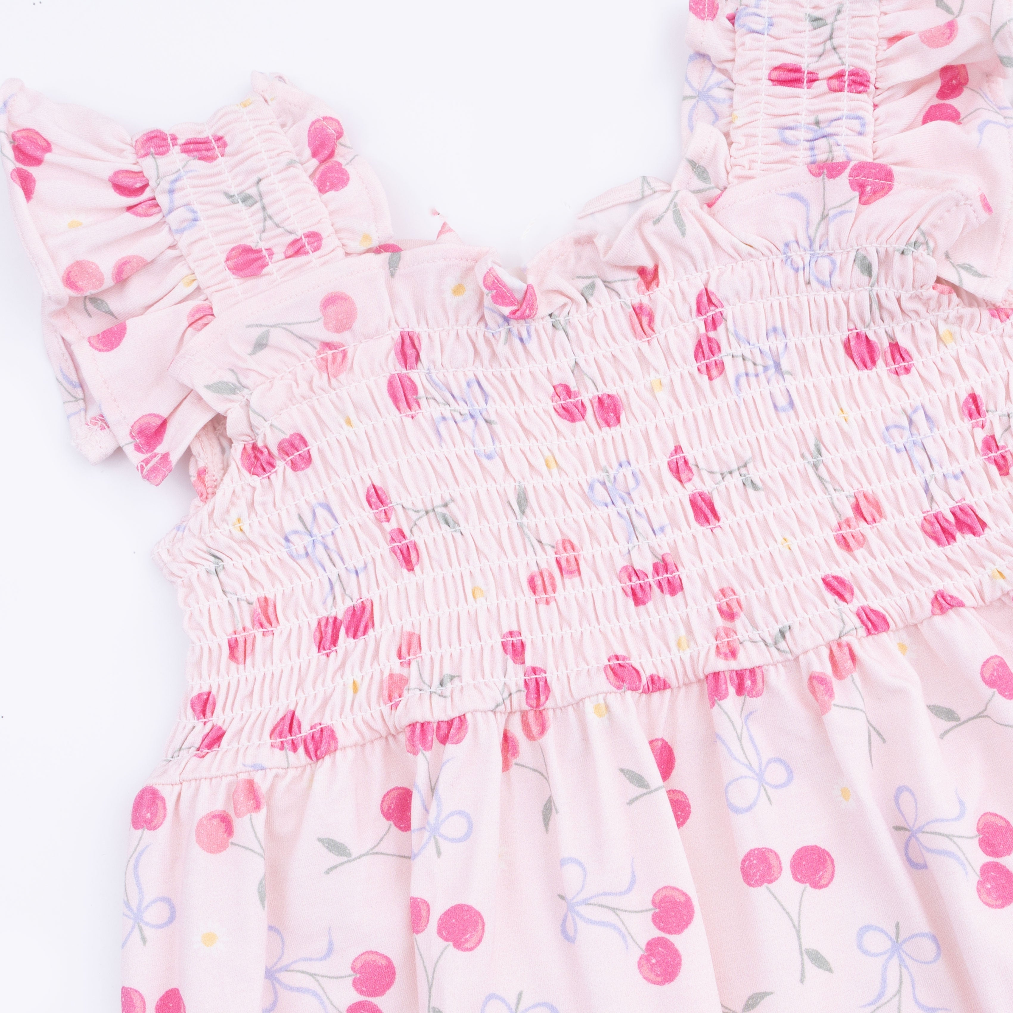 Sweet Bow Cherries - Baby Doll Tunic And Bloomer Set