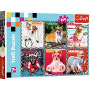 Red 200 Piece Kids Puzzle - Happy Dogs
