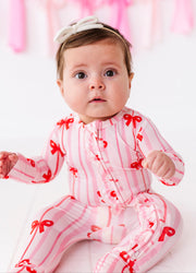 Ruby Ribbons Ruffle Convertible Romper