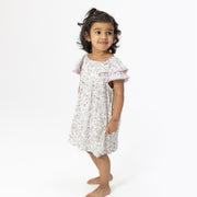 Shannon Floral - V-neck Dress And Bloomer