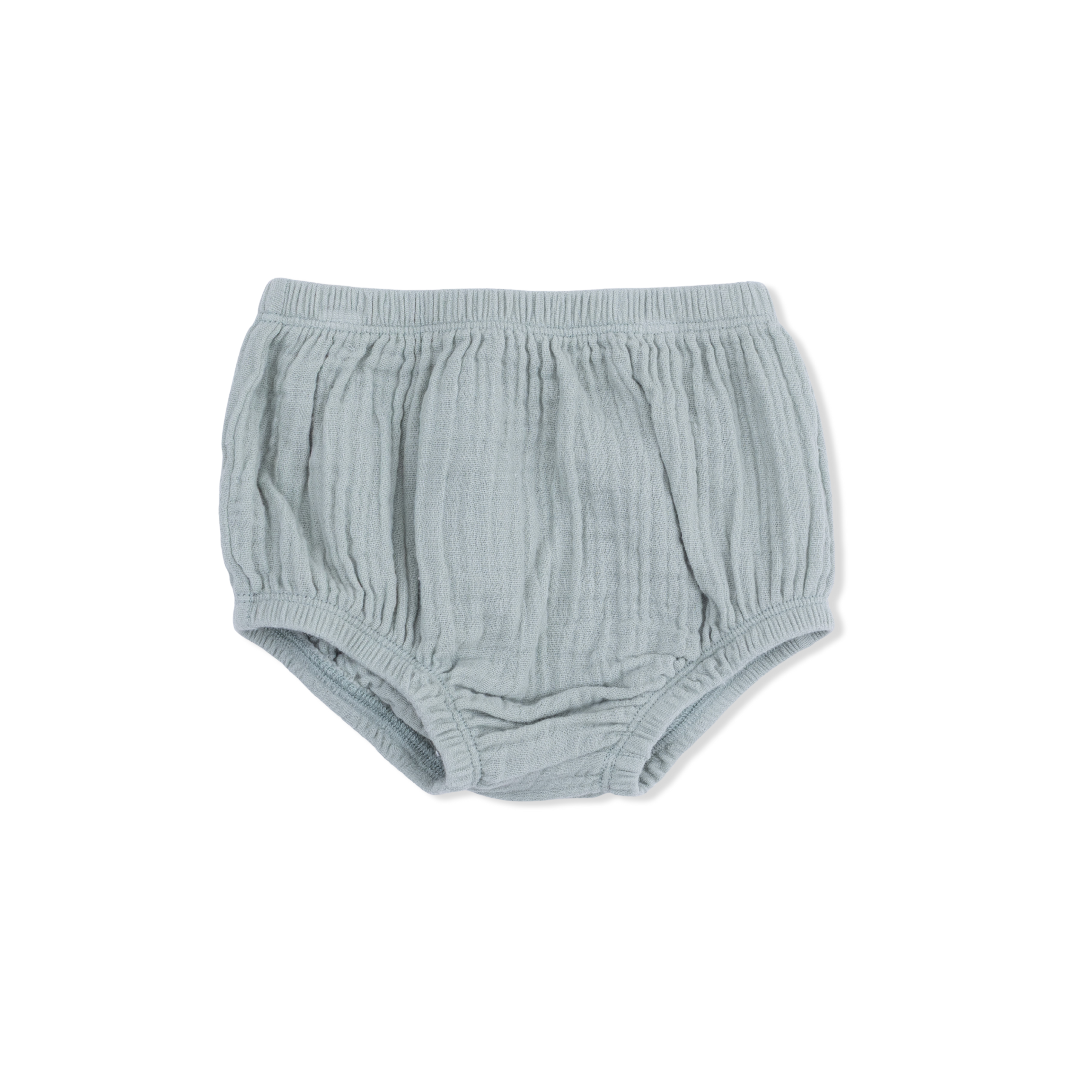 Solid Muslin Jadeite - V-neck Dress And Bloomer