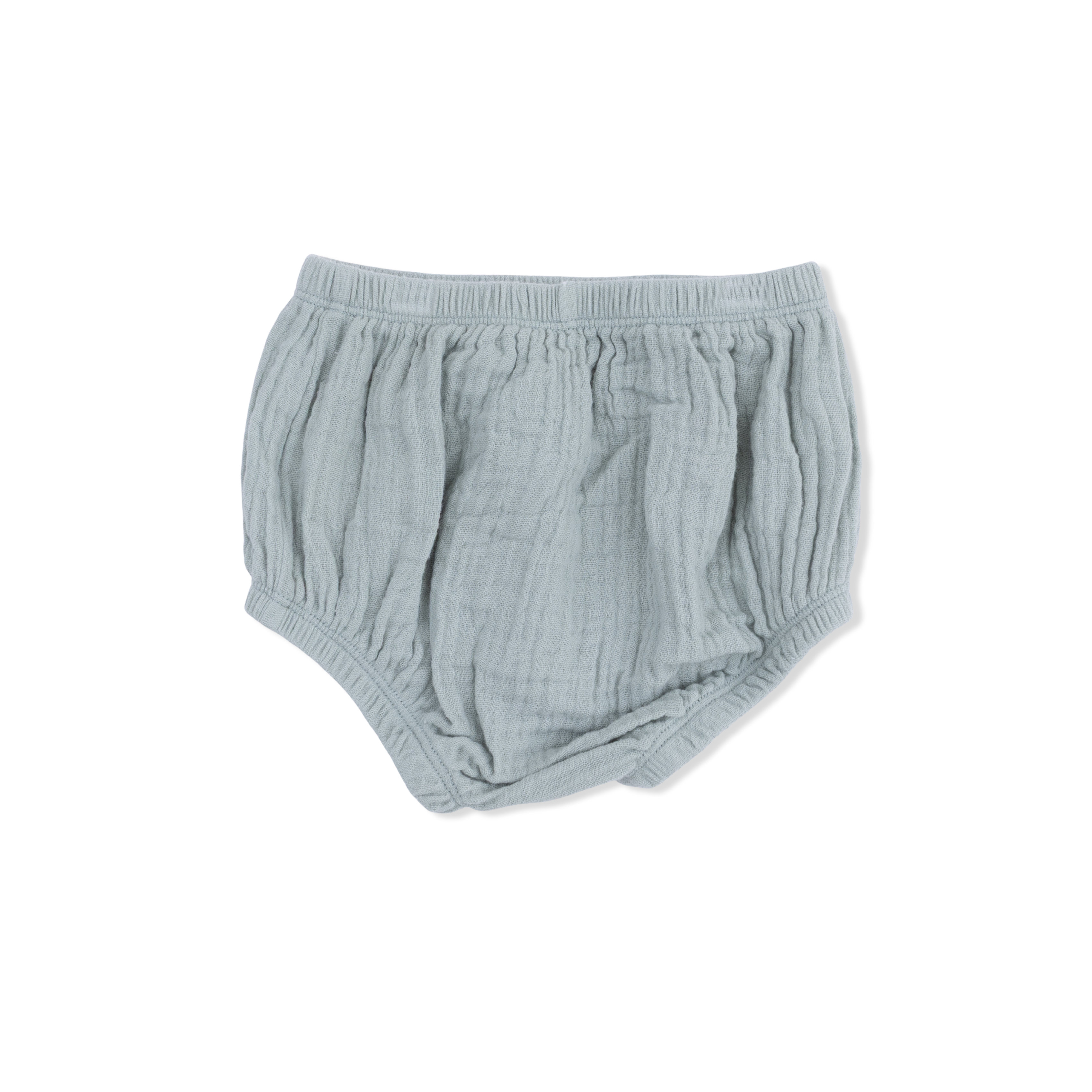 Solid Muslin Jadeite - V-neck Dress And Bloomer