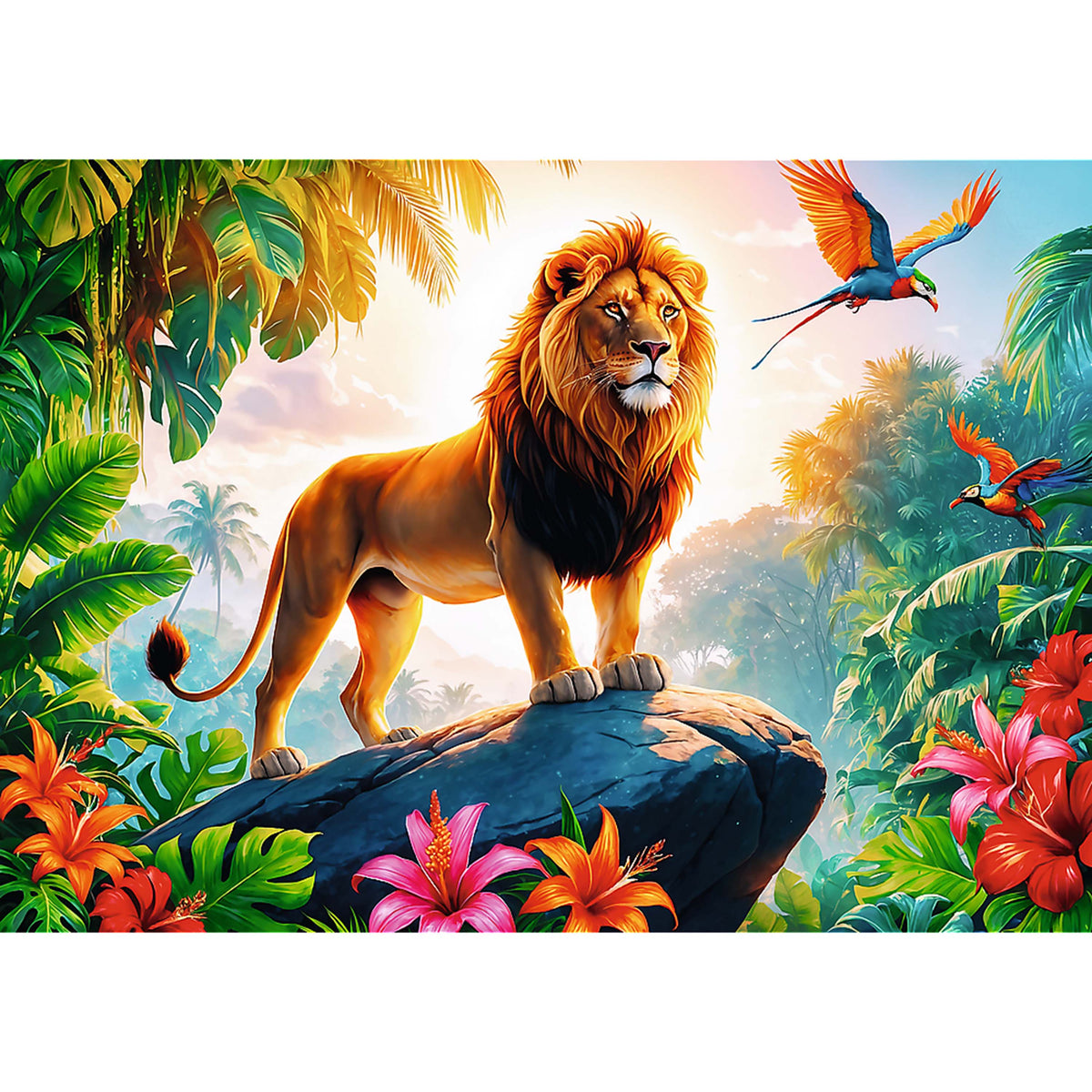 Kids King Of The Jungle 200 Piece Puzzle
