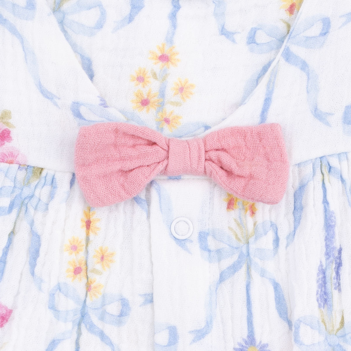 Ribbon Bouquets - Infant Dress With Bow And Bloomer