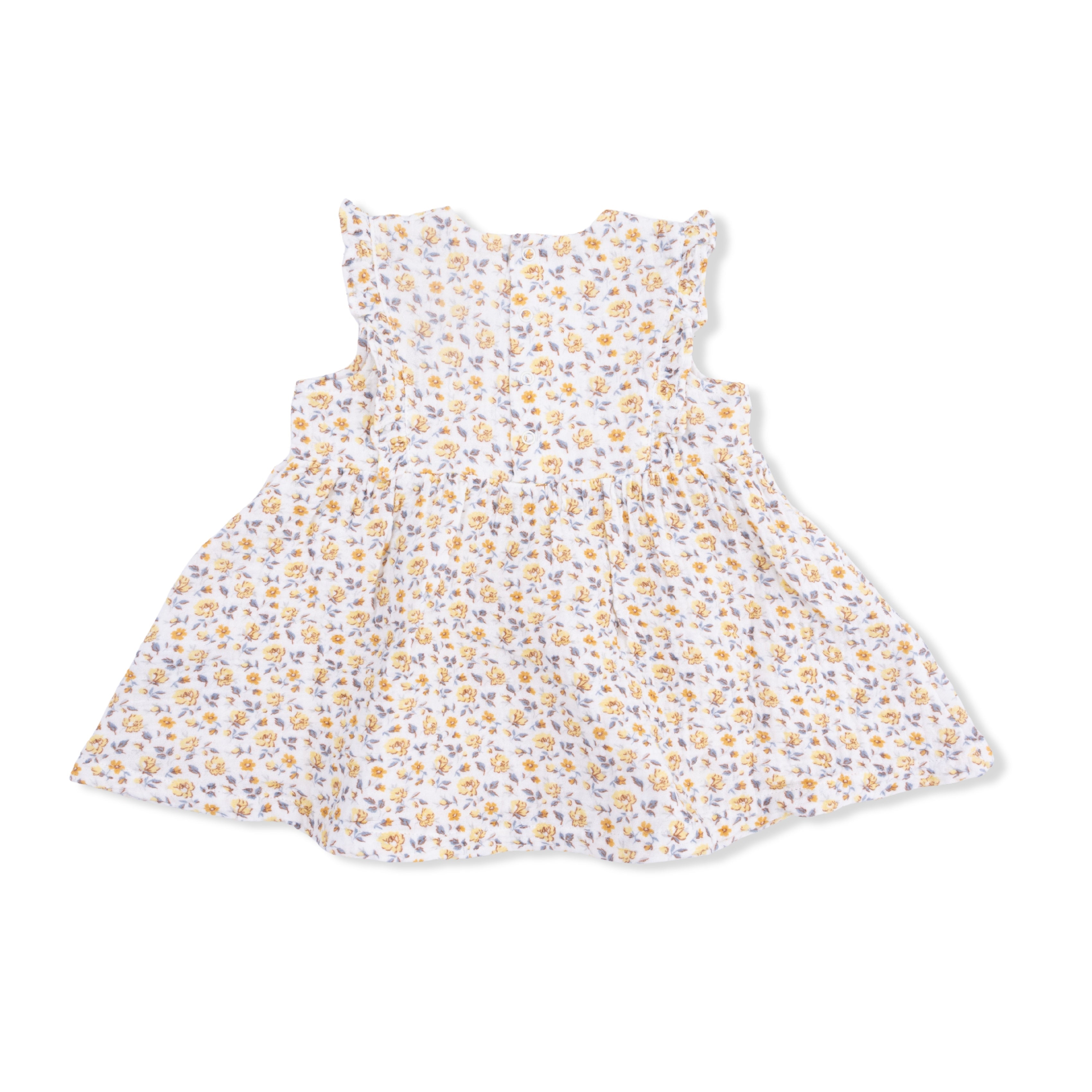 Yellow Country Roses - Ruffle Dress And Bloomer
