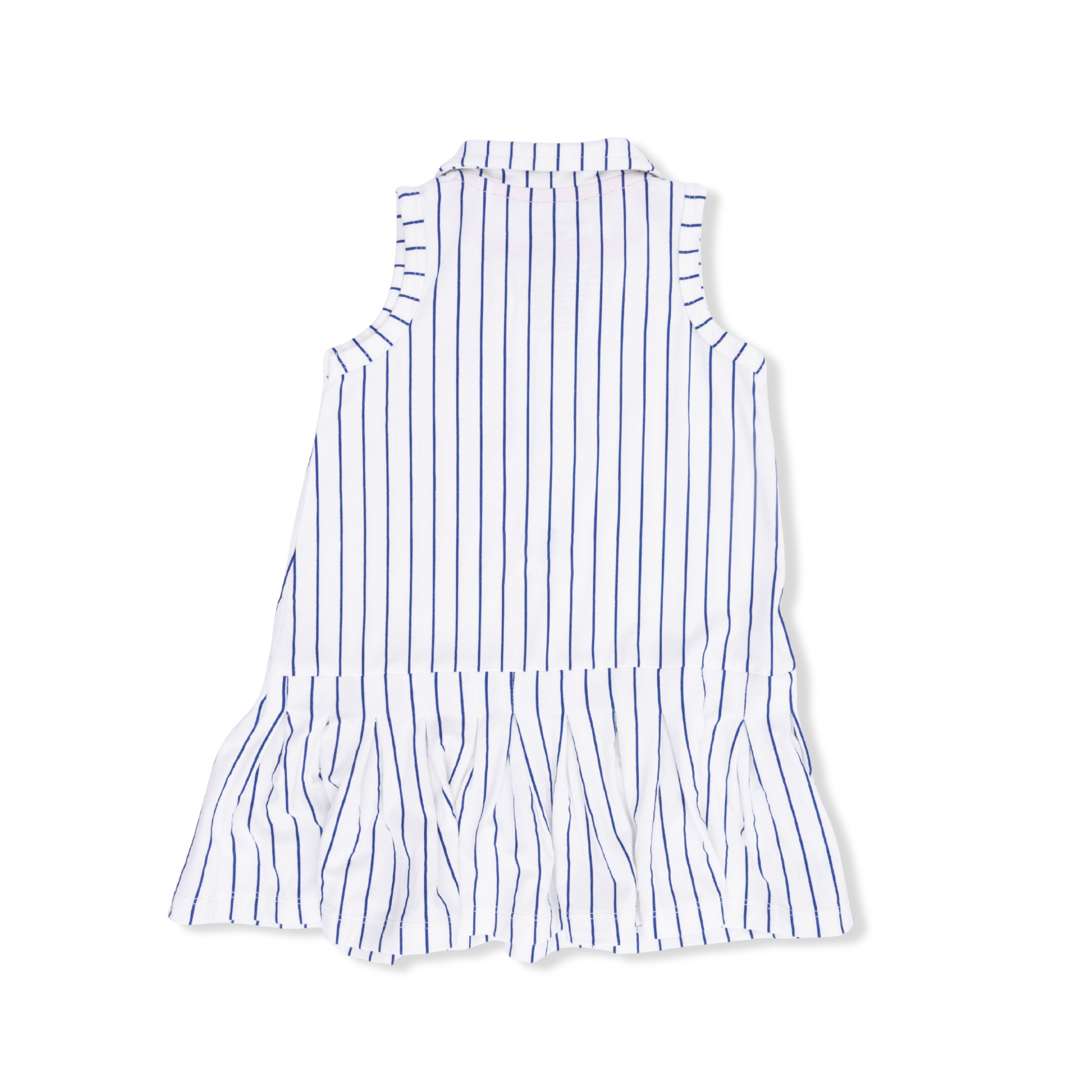 Baseball Stripe - Polo Dress With Cartwheel Short