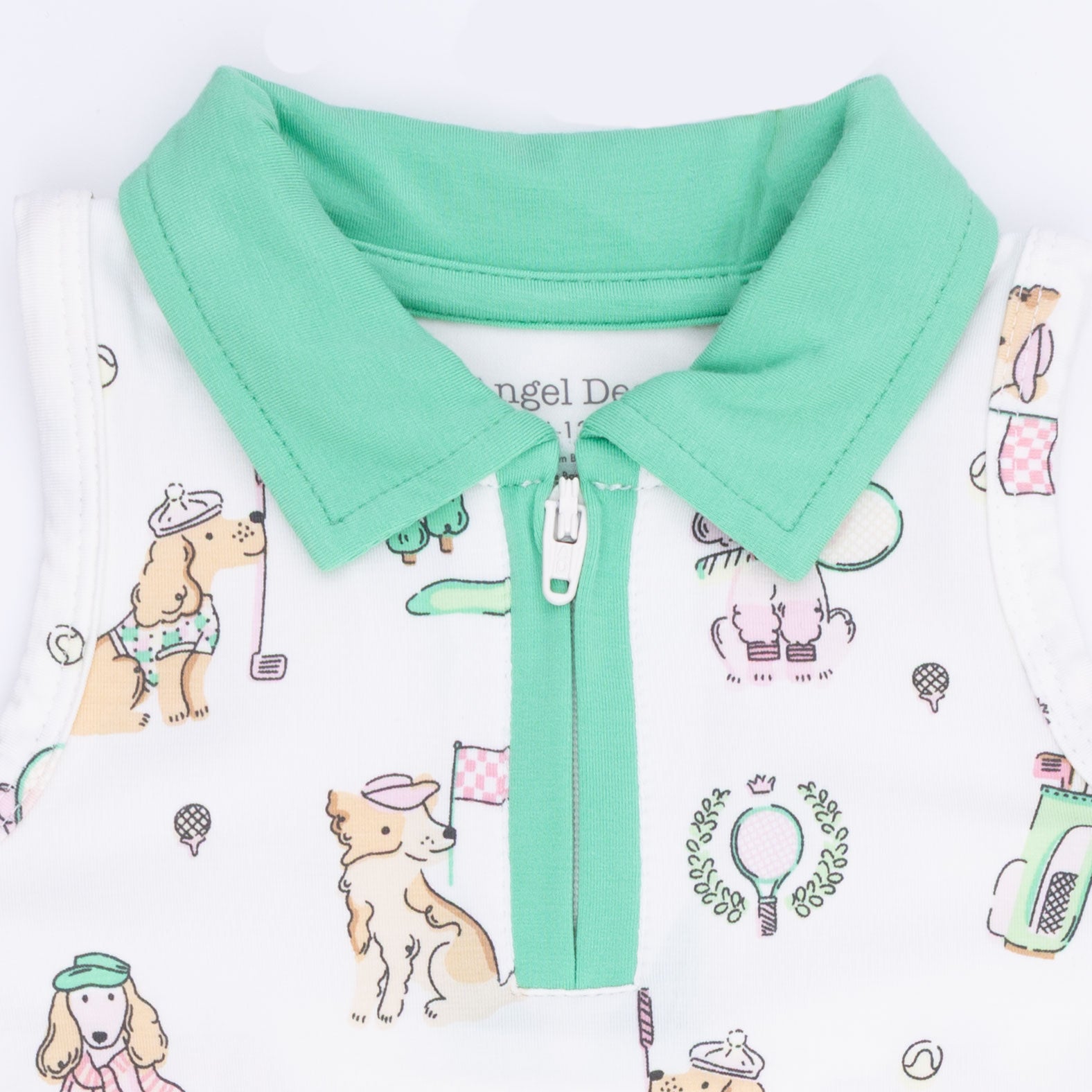 Country Club Dogs Pink - Polo Tennis Dress With Cartwheel Short