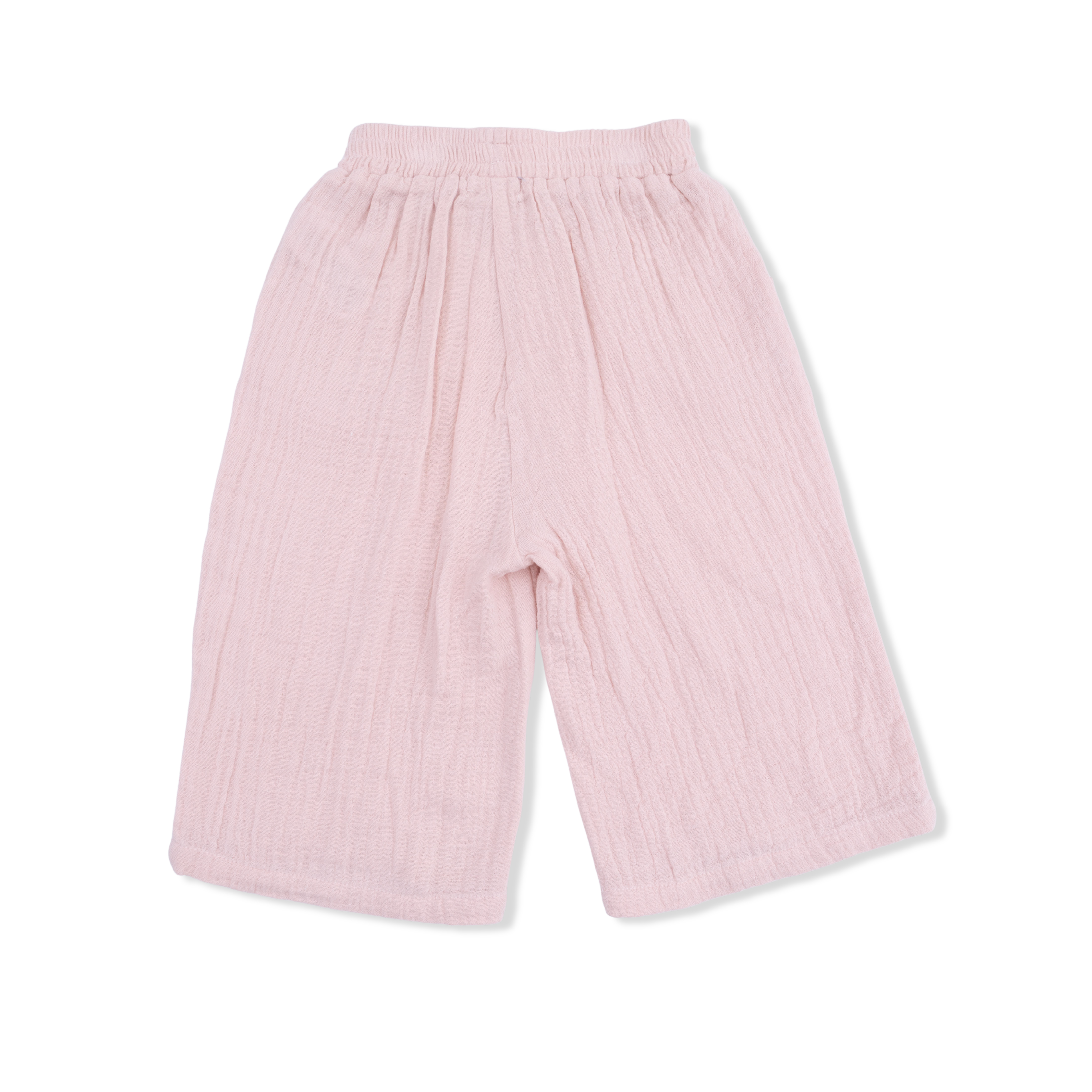 Solid Muslin Lotus - Wide Leg Pant With Ruffle Pocket