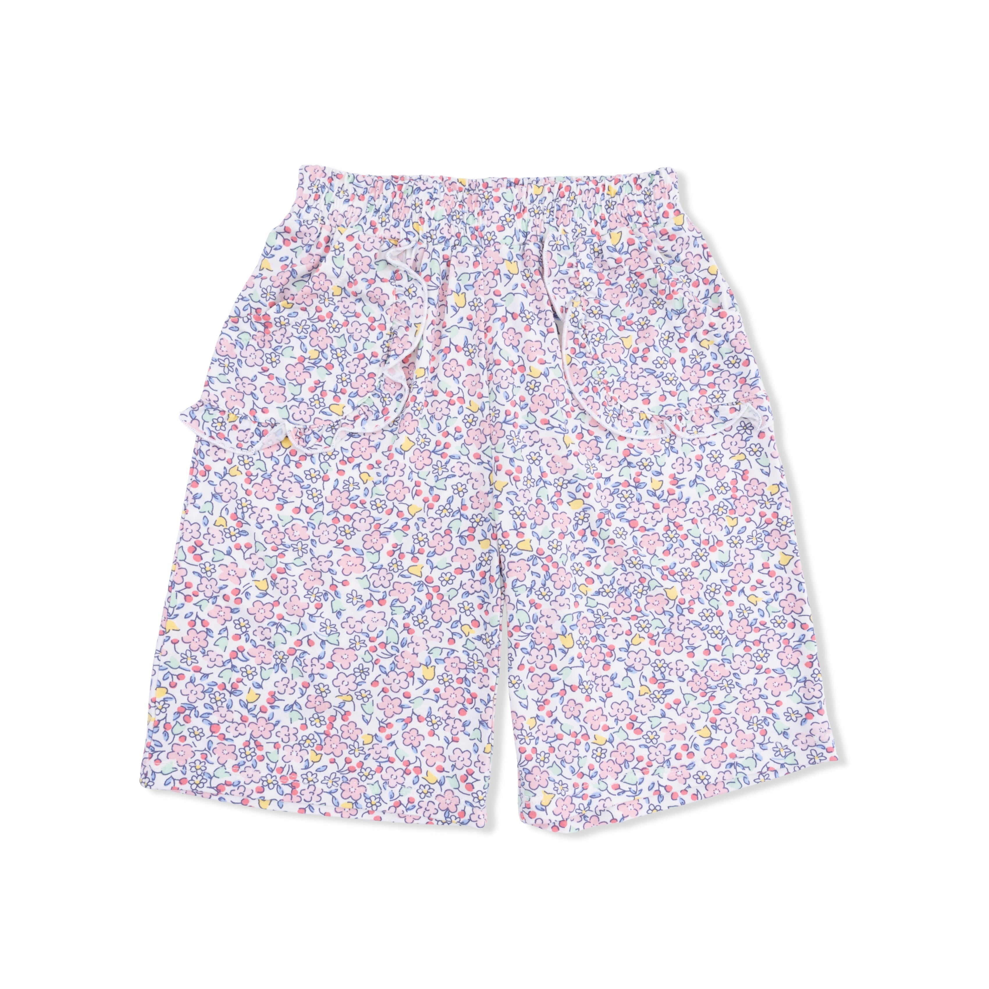 Elizabeth's Garden - Short Sleeve Shirt With Wide Leg Pant