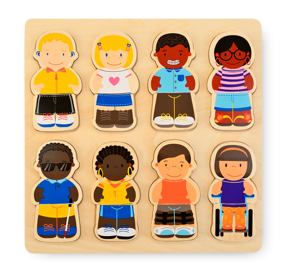 We All Belong Chunky Diversity Inclusive Wood Puzzle