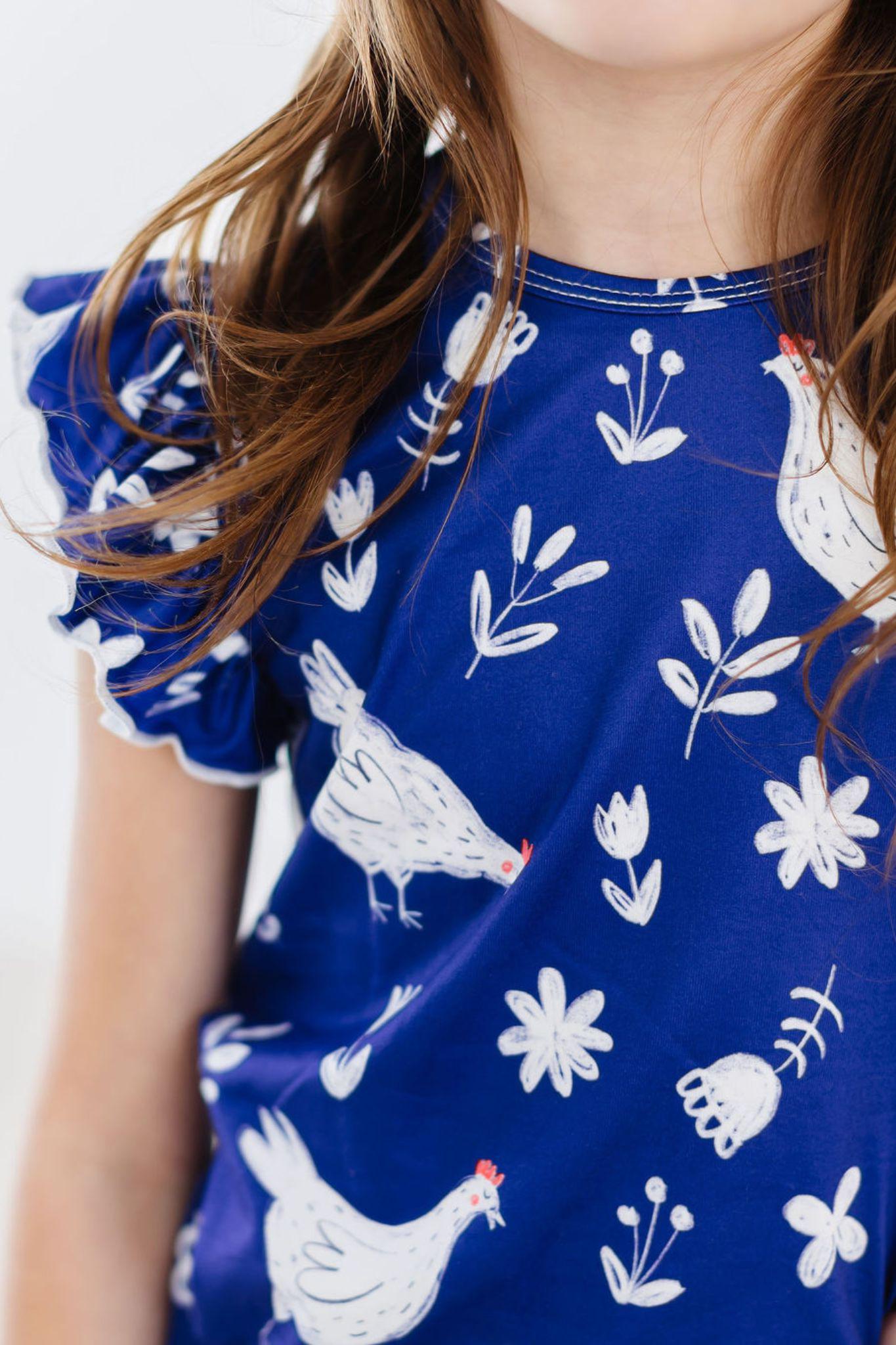 Feathered Friends S/s Ruffle Tee