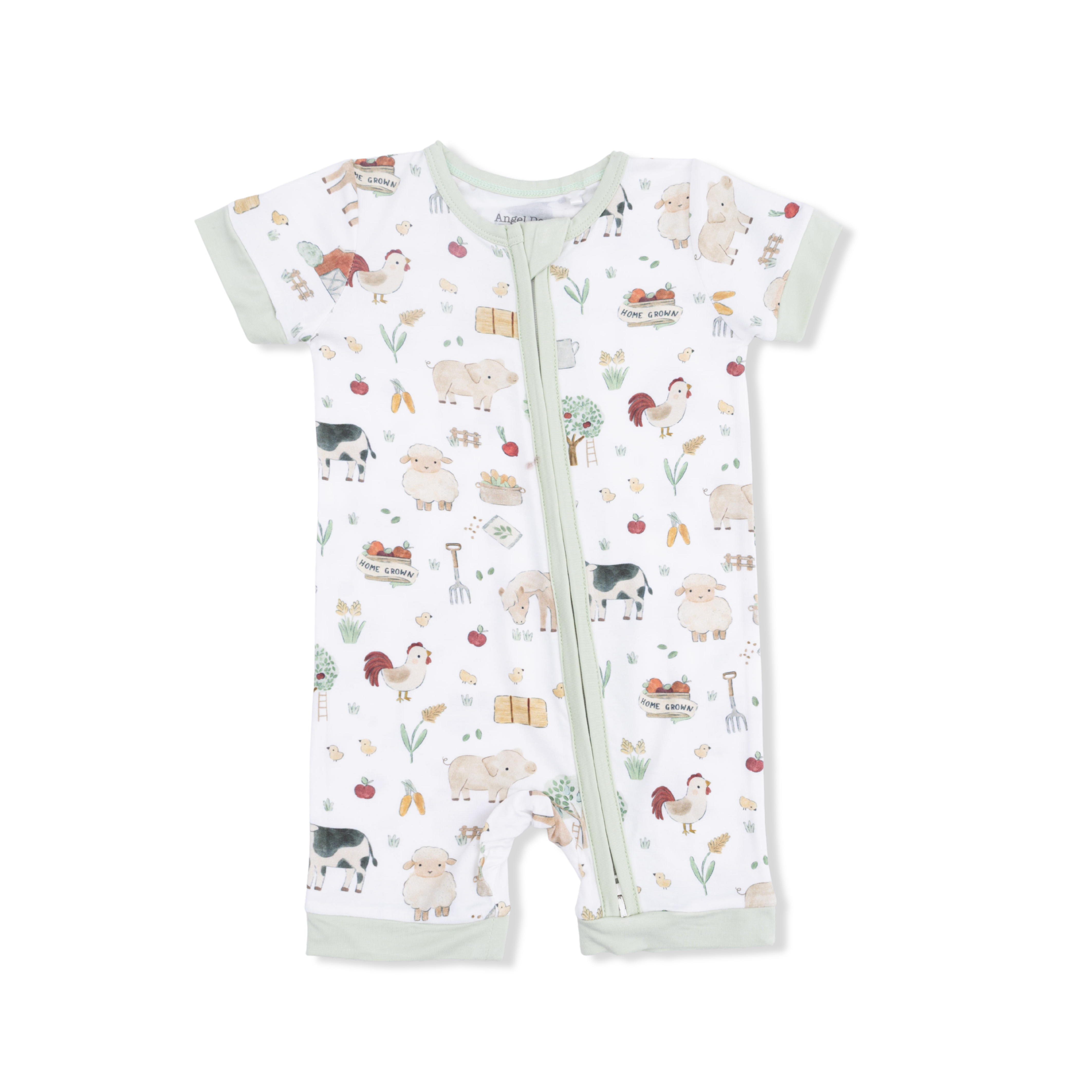 Cute Farm Animals Uni - Shortie 2 Way Zipper Romper