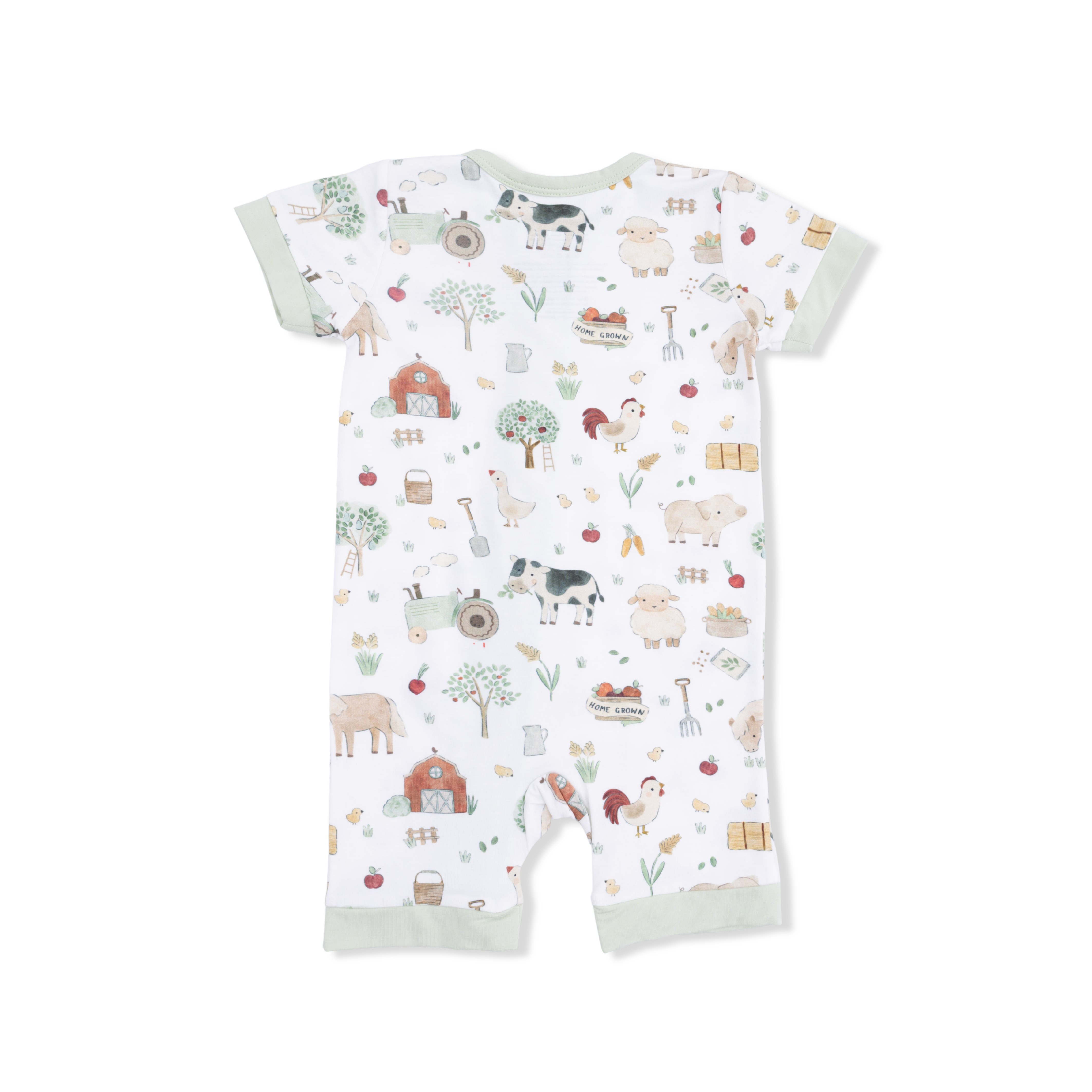 Cute Farm Animals Uni - Shortie 2 Way Zipper Romper