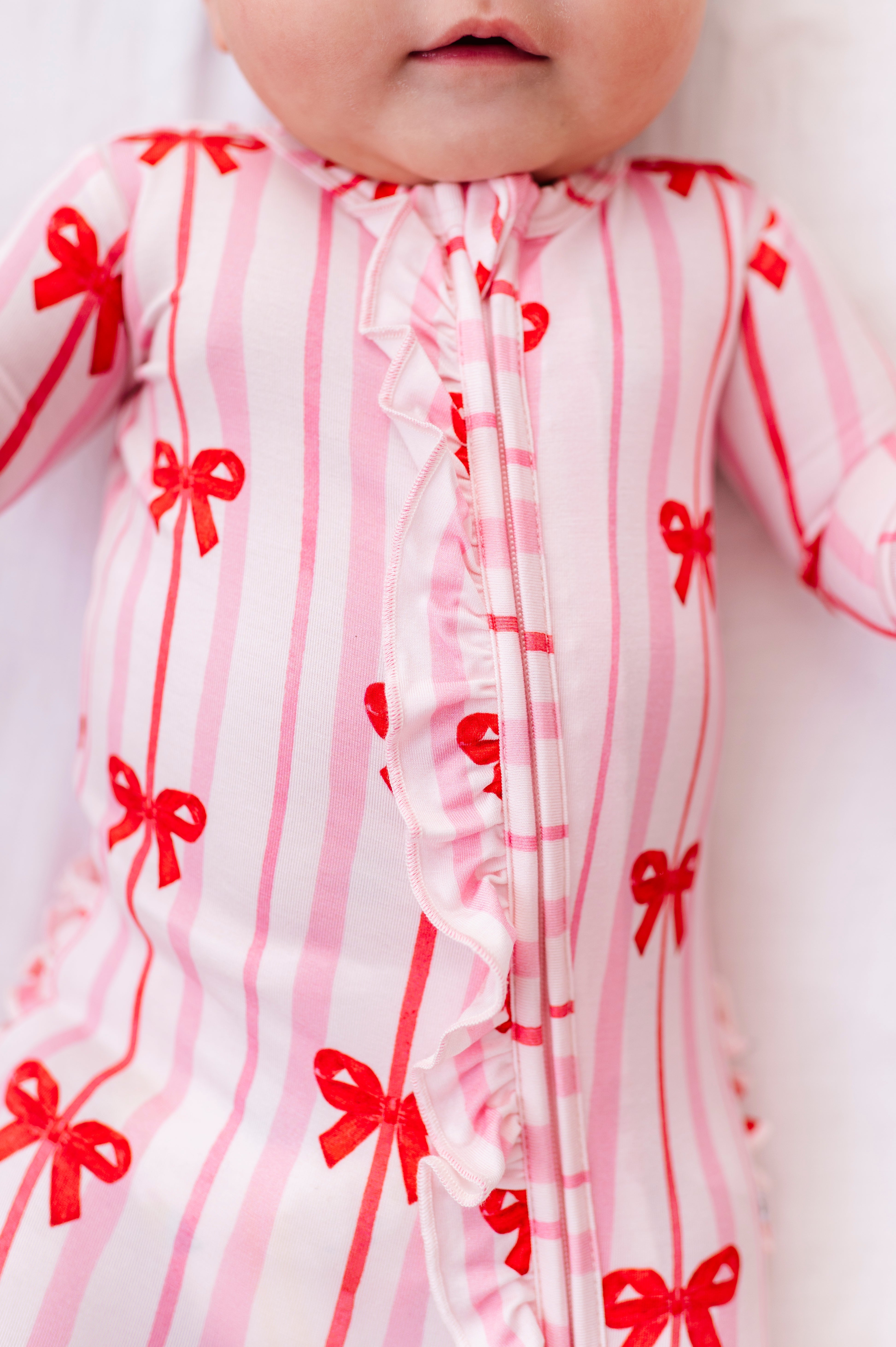 Ruby Ribbons Ruffle Convertible Romper