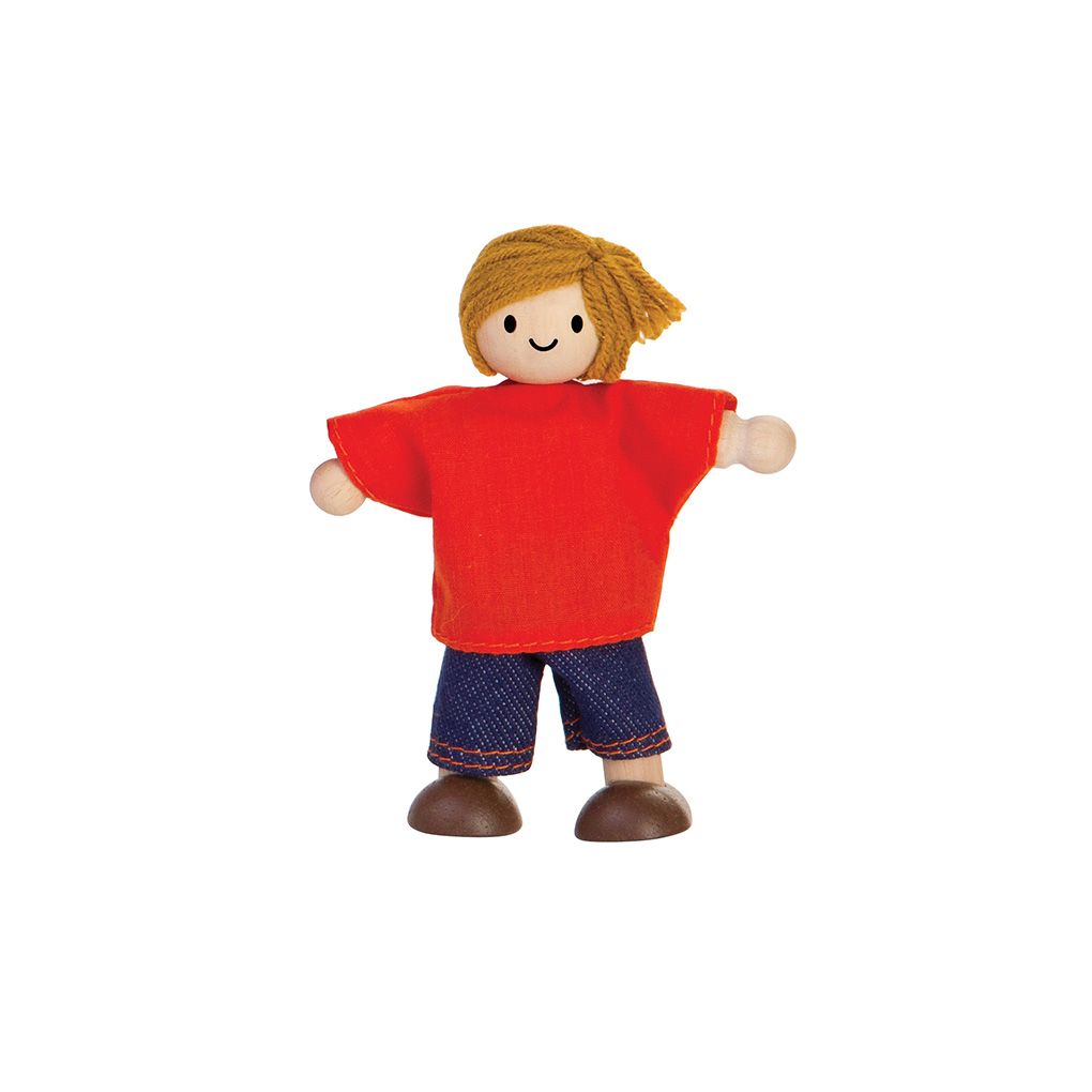 Boy Dollhouse Figure - Light Skin Tone