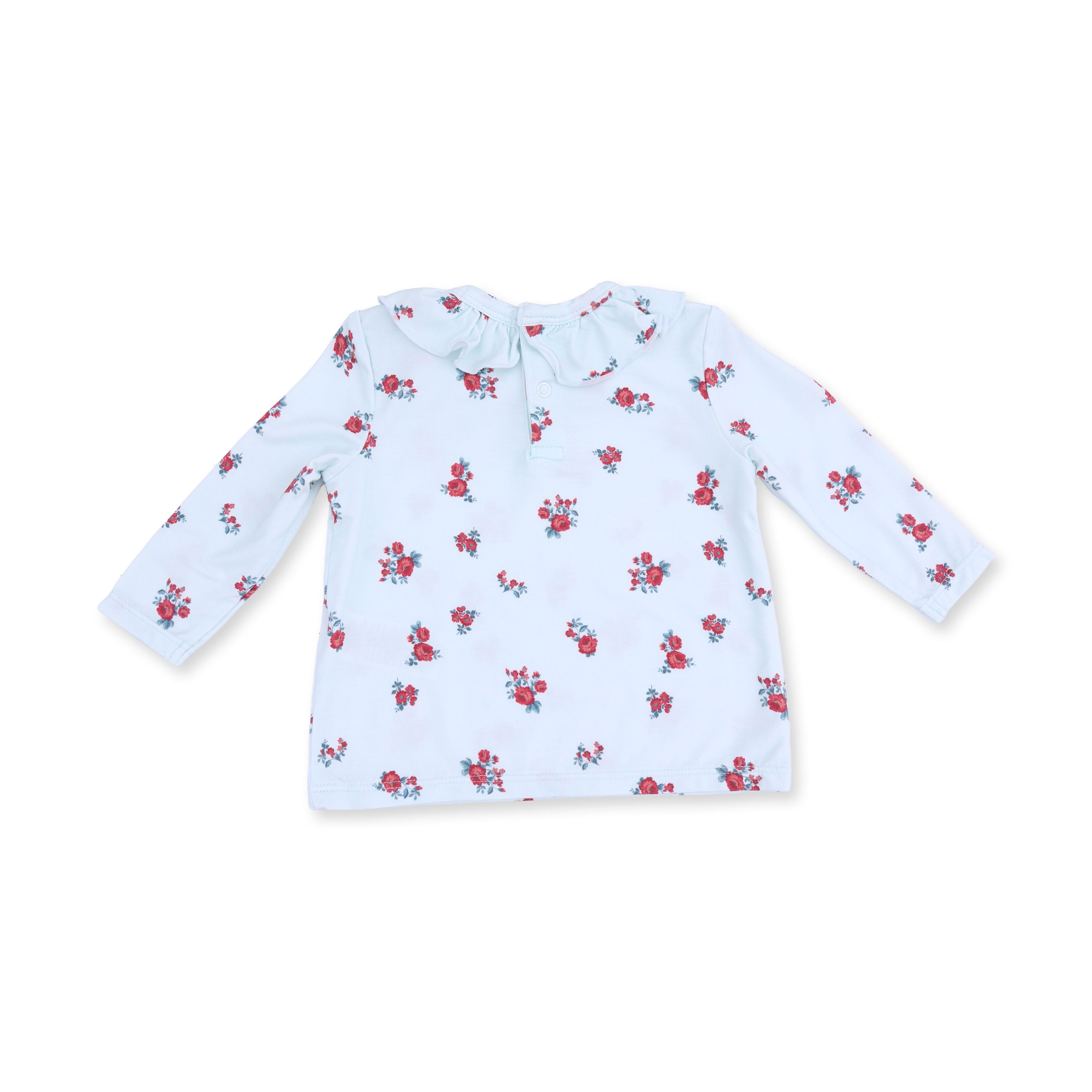Alyssa Floral - Long Sleeve Ruffle Top And Pant