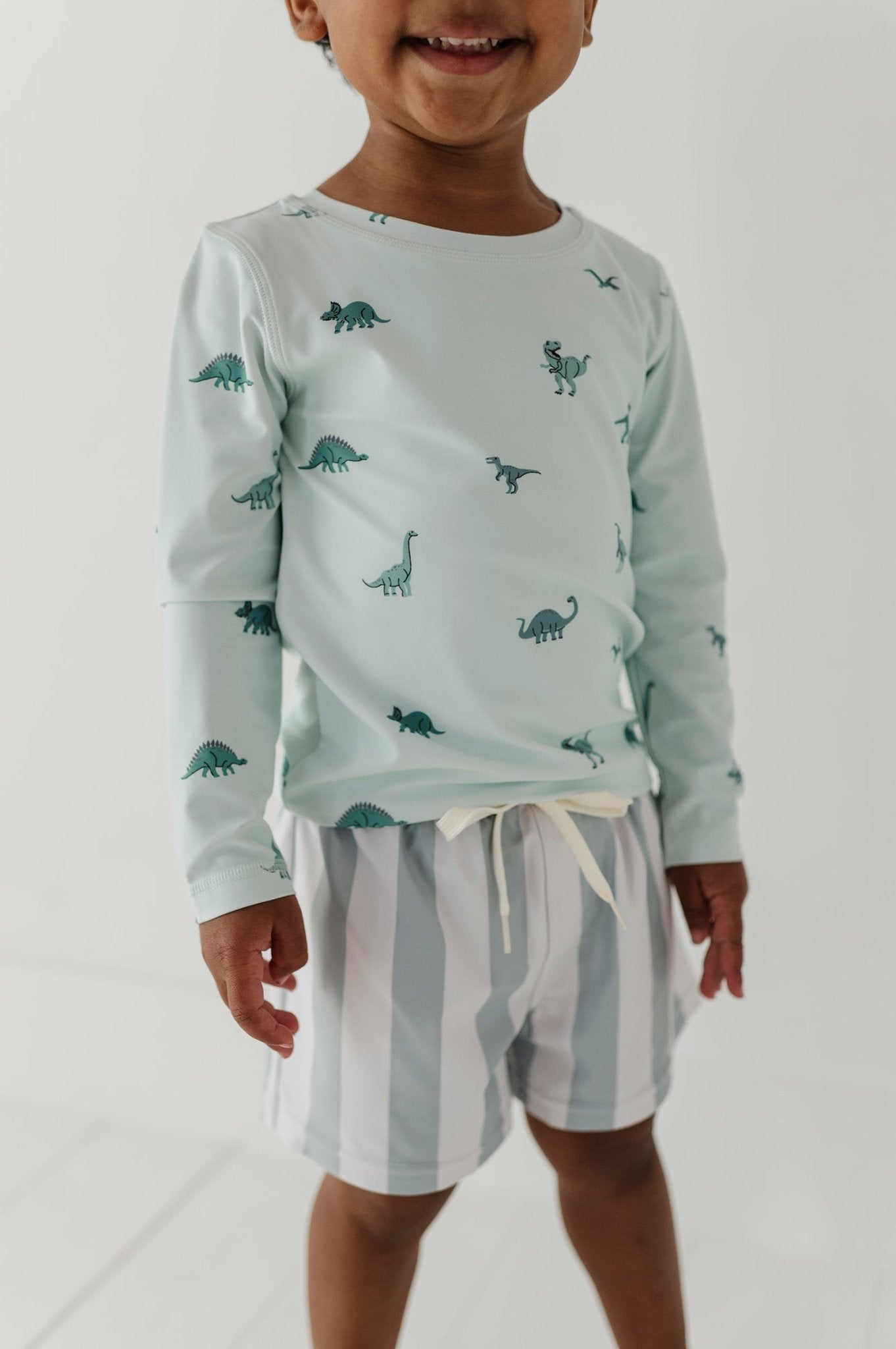 Boys Swim Shorts In Dinosaur