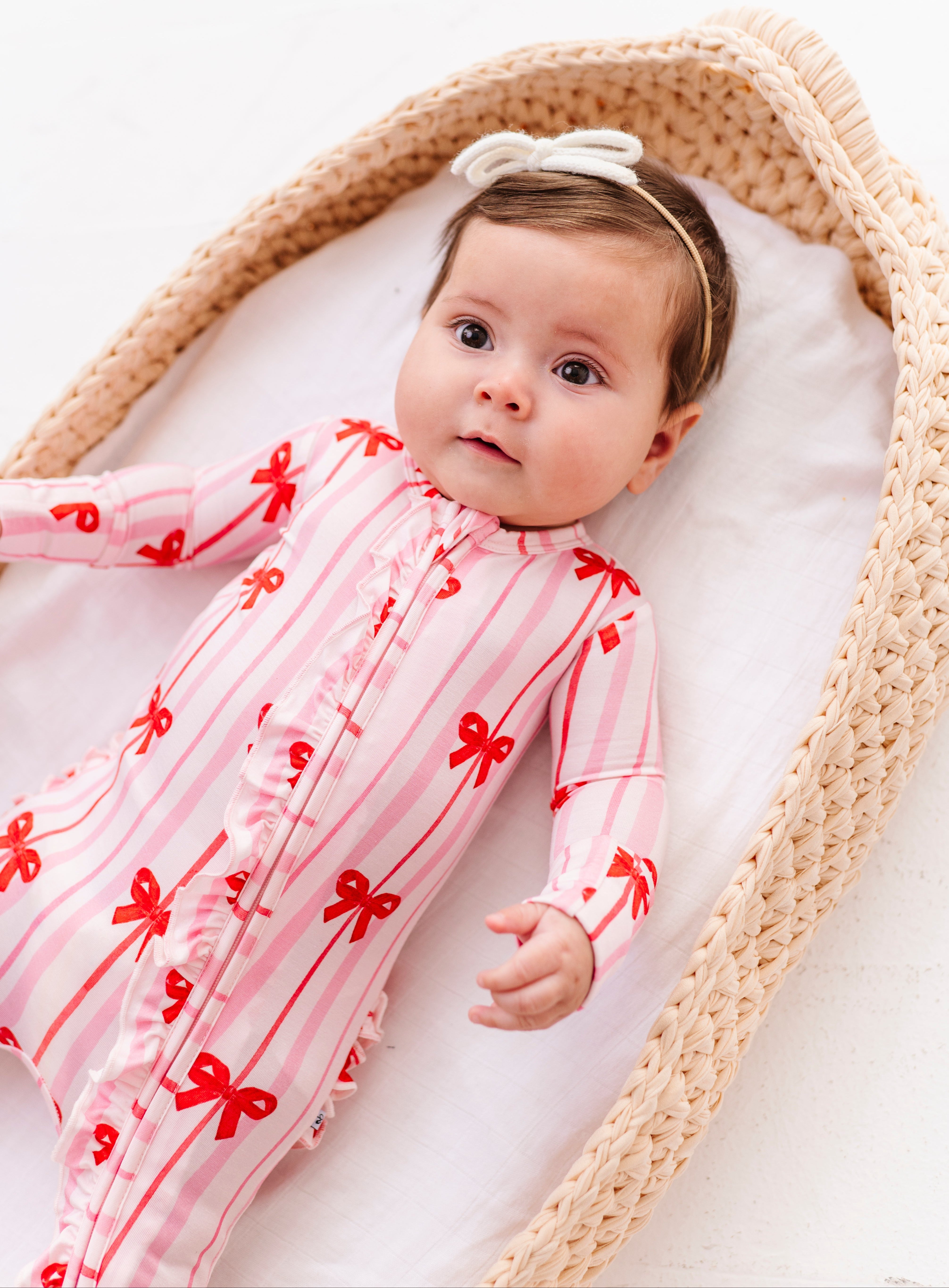 Ruby Ribbons Ruffle Convertible Romper