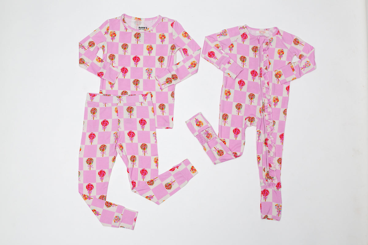 My First Lollipop -2-piece Bamboo Pajamas For Girl