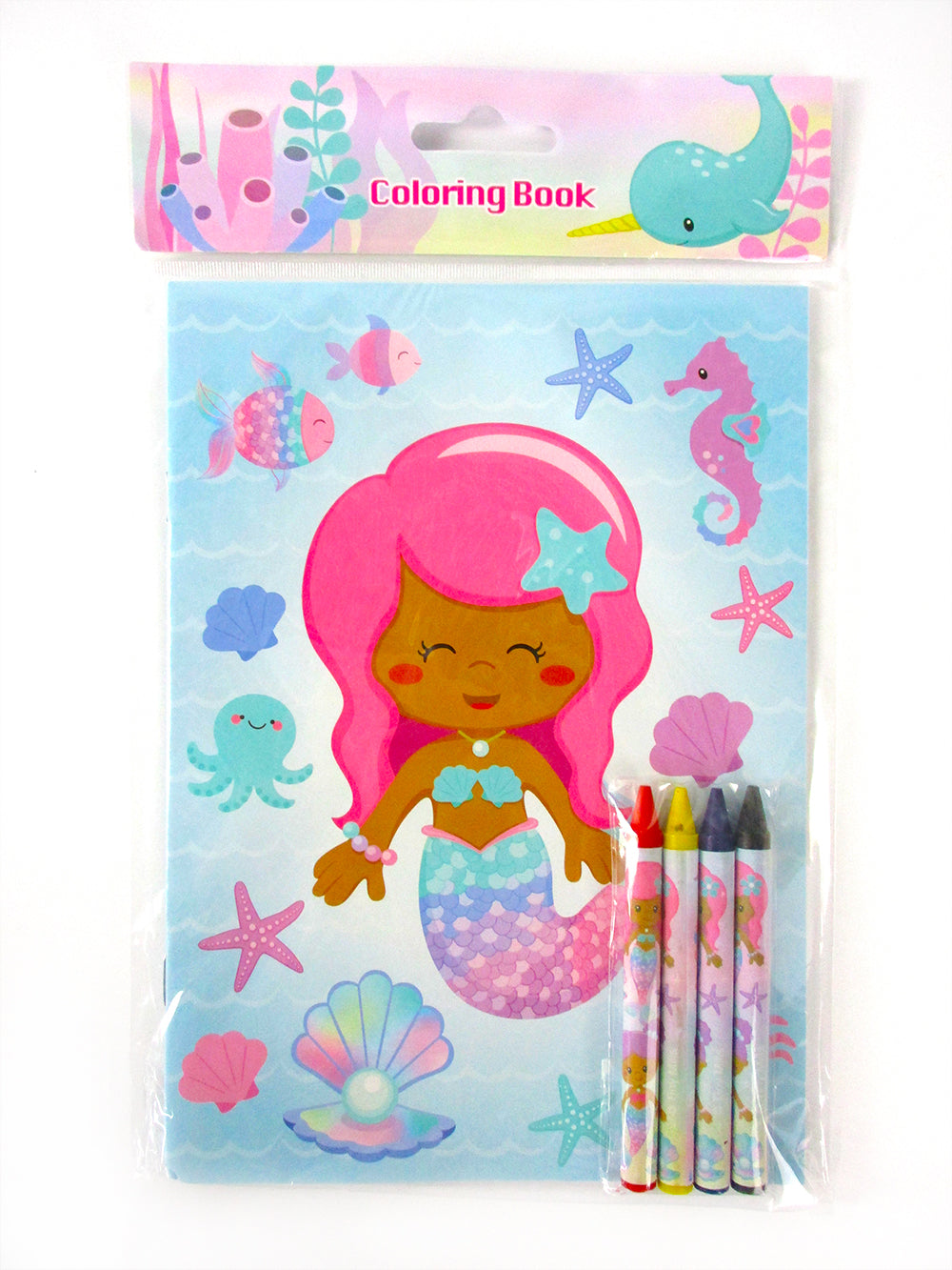 Rainbow Mermaid Coloring Books - Set Of 6 Or 12