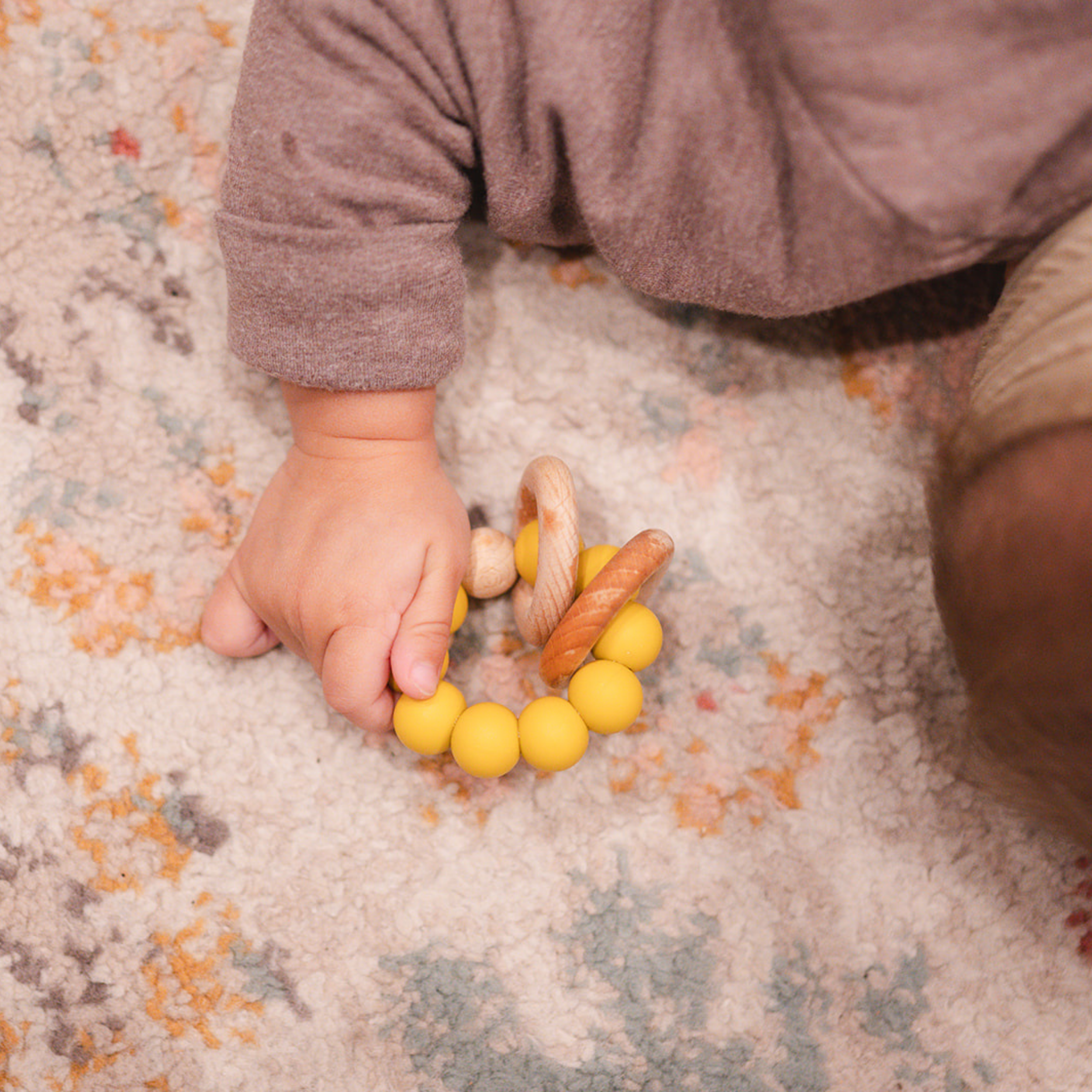 Sage Teething Ring