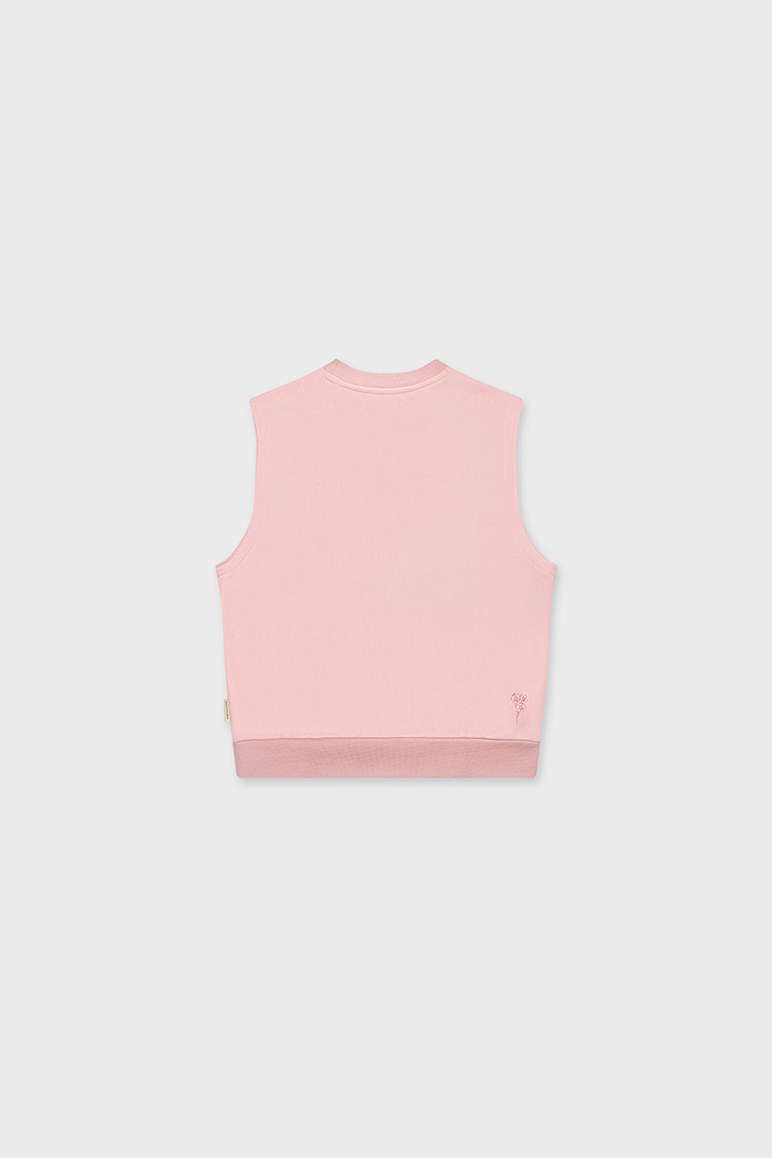 Cotton Sleeveless Sweatshirt