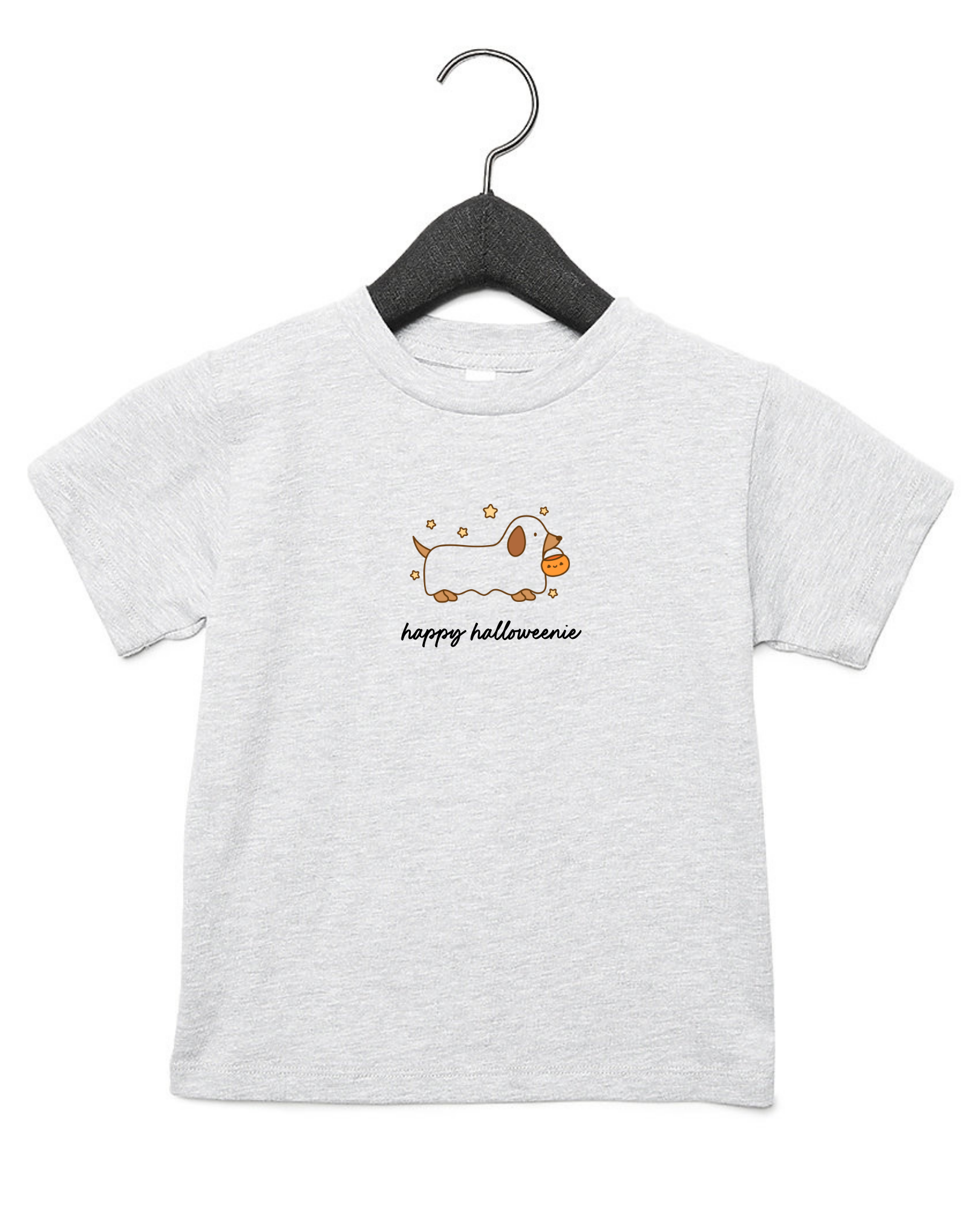 Happy Halloweenie Weenie Dog Kids Tee Or Sweatshirt